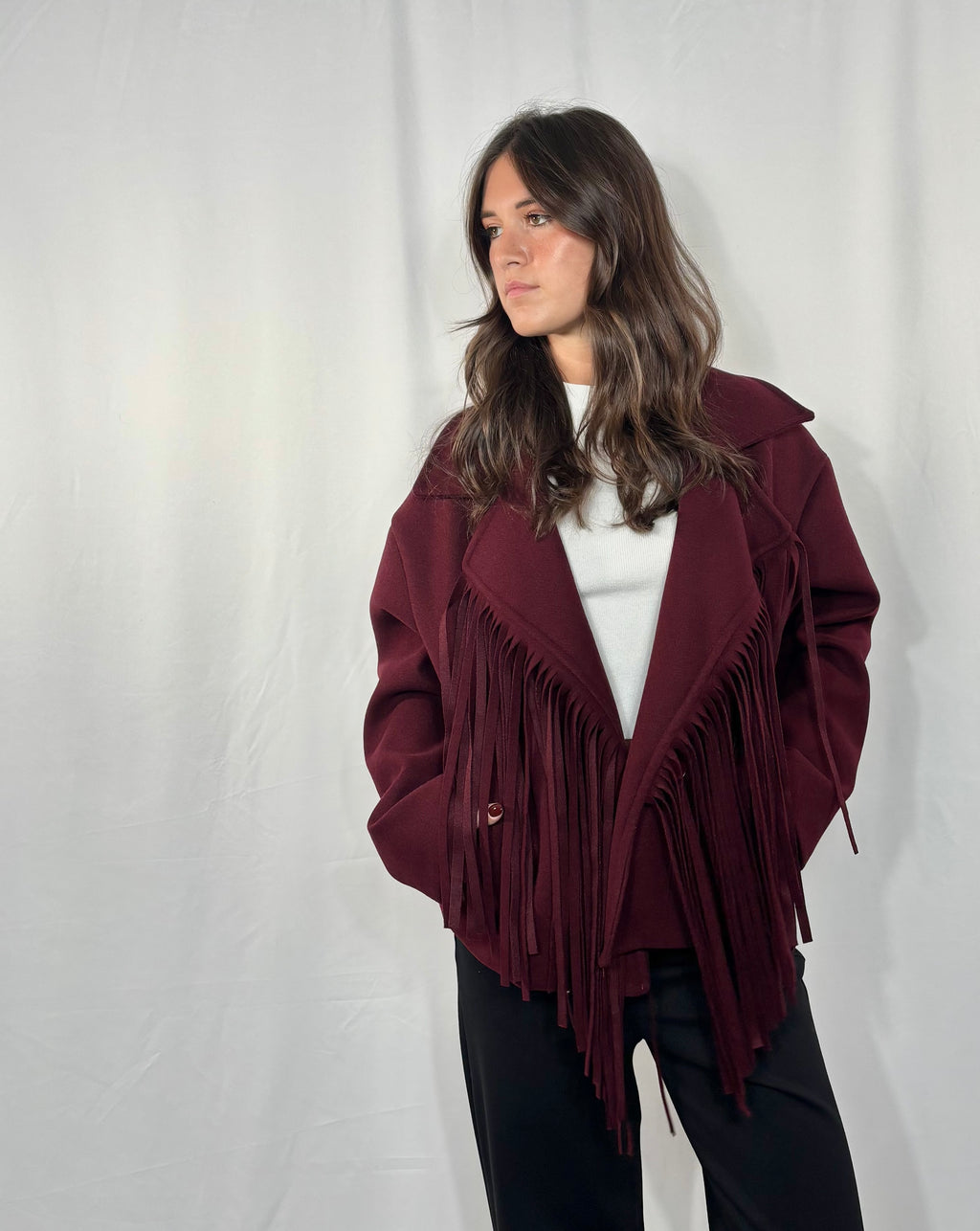 Cappotto corto Downfall Bordeaux
