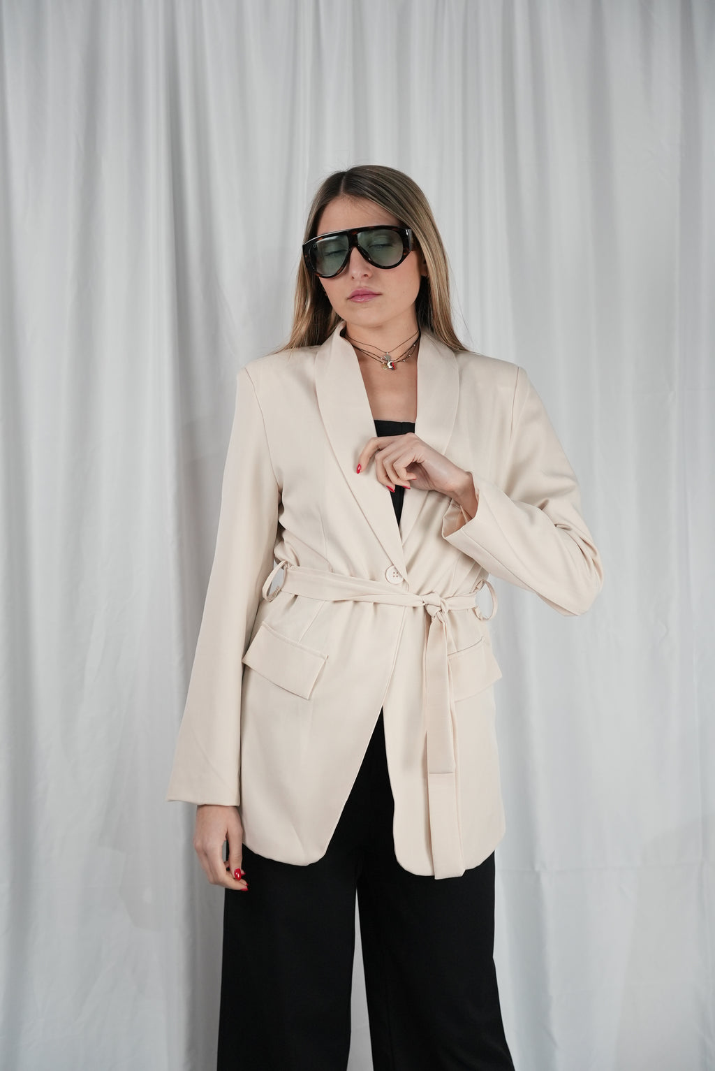 Giacca Lace Gessato