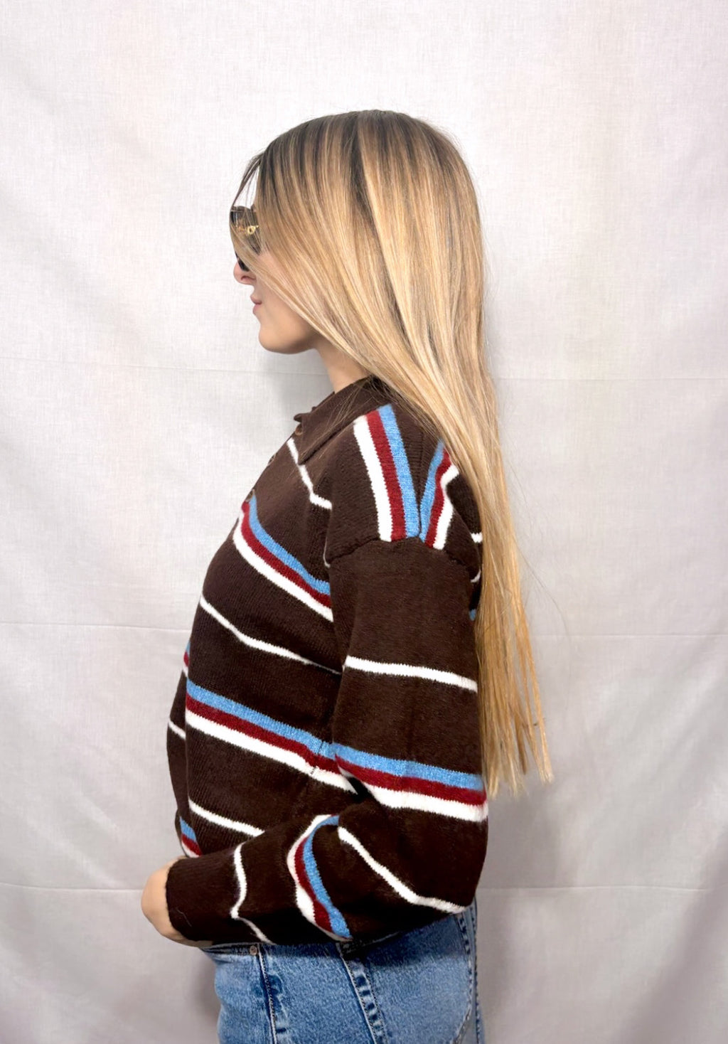 Maglione Polo Scholar a righe