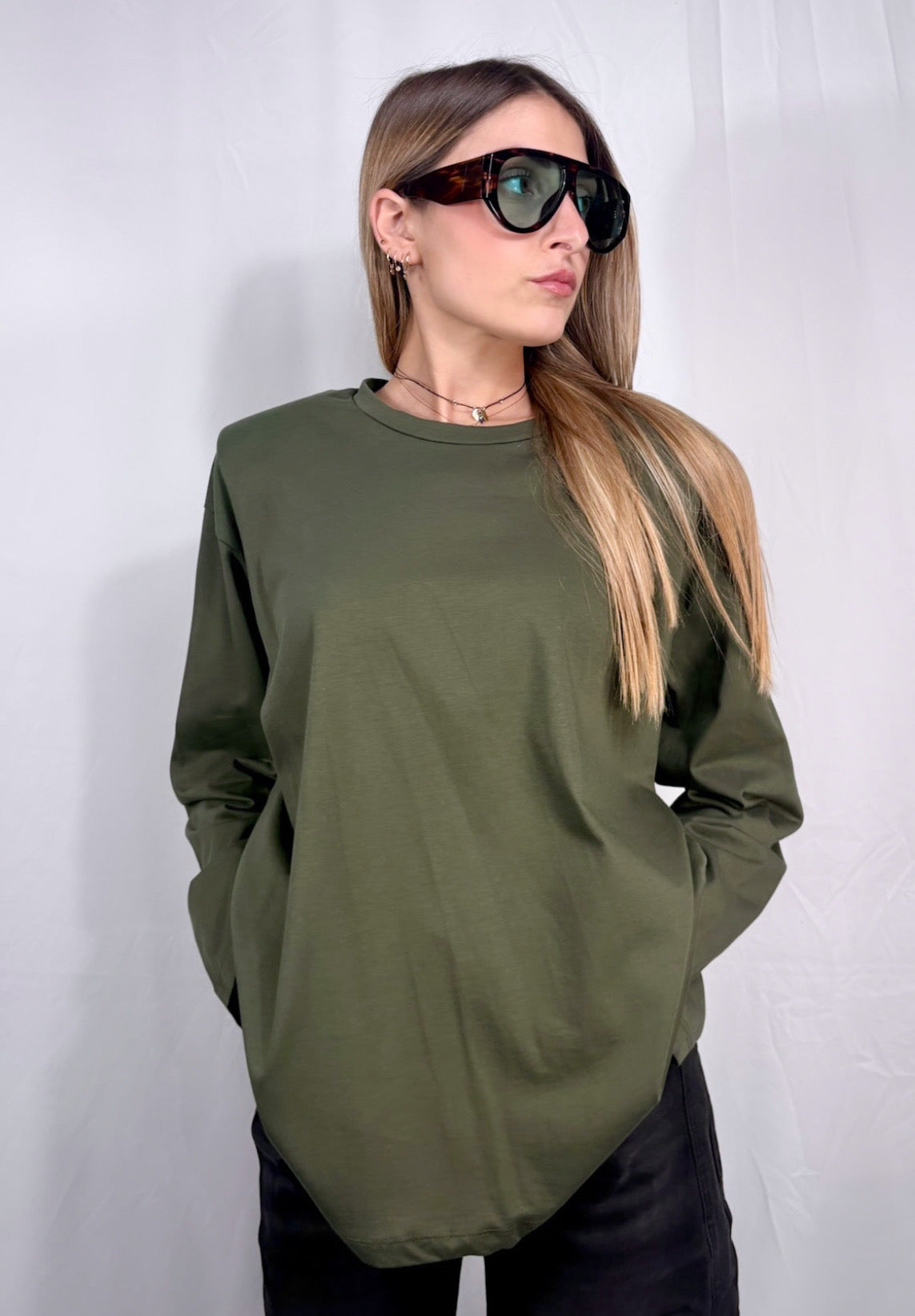 Long Sleeve basic con spalline