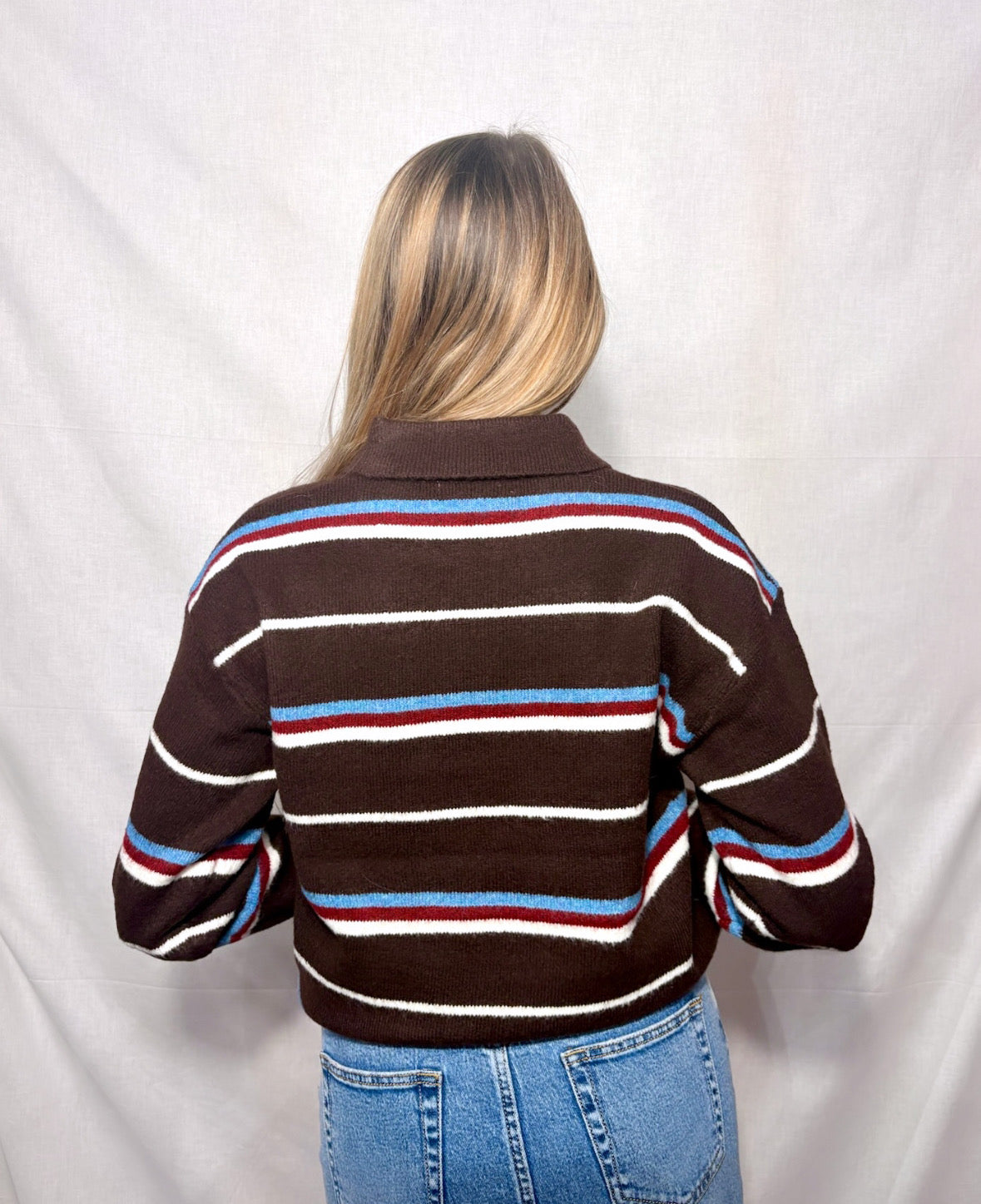 Maglione Polo Scholar a righe