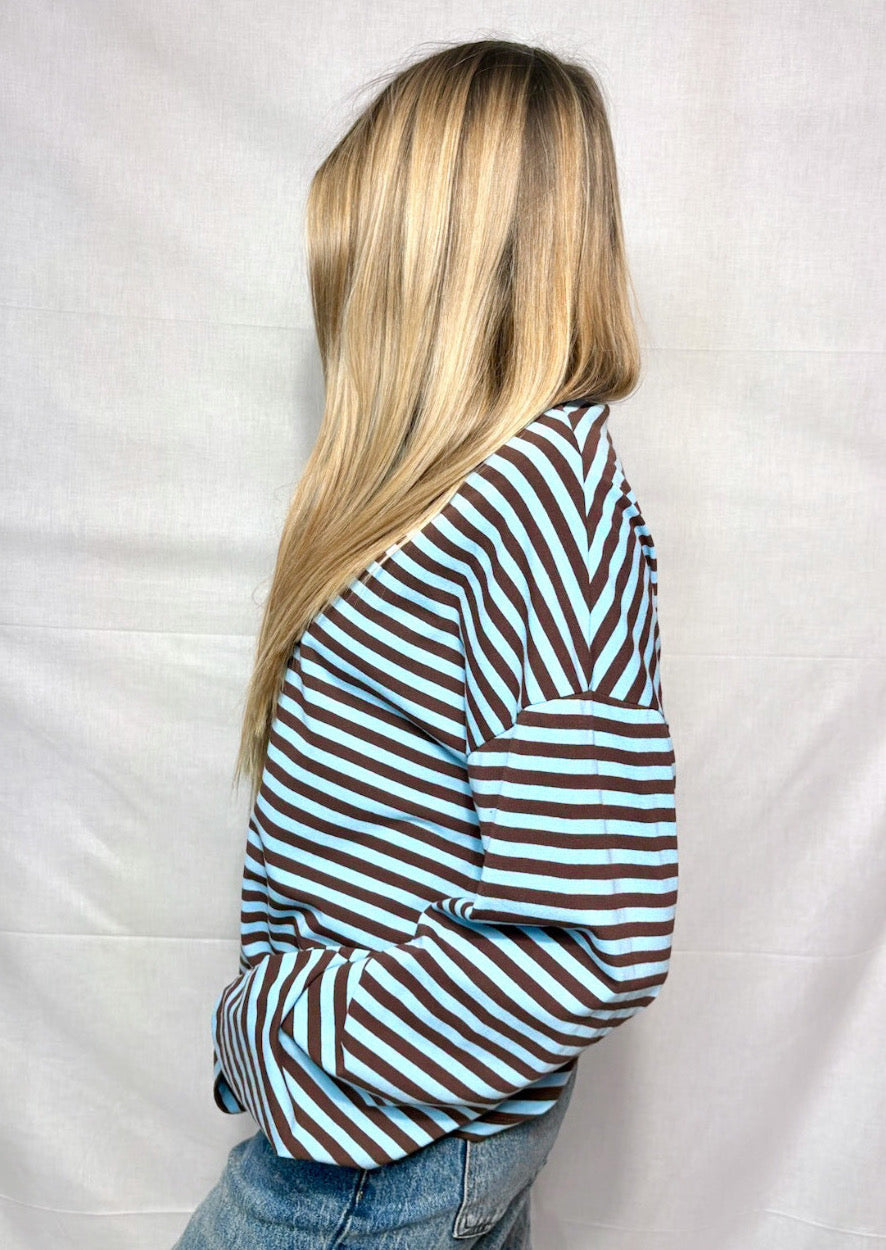 Maglia Righina - Blue & Brown