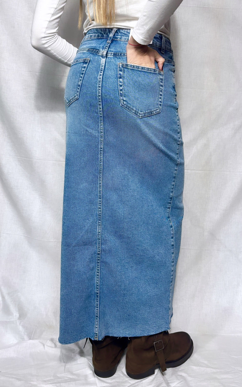 Longuette in Denim Blu