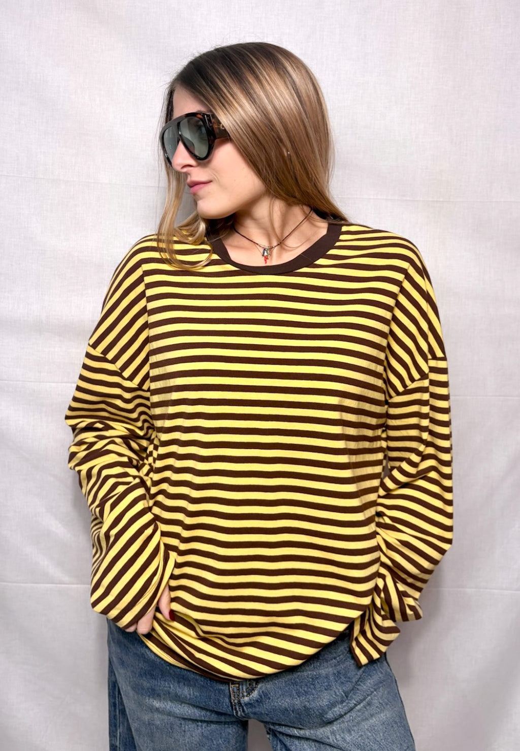 Maglia Righina - brown & yellow