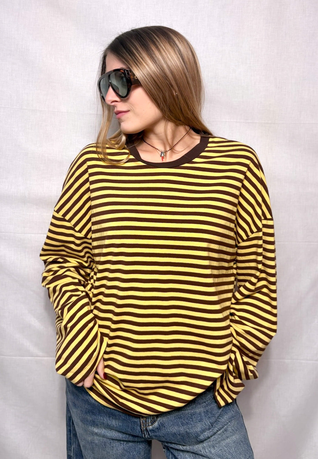 Maglia Righina - brown & yellow