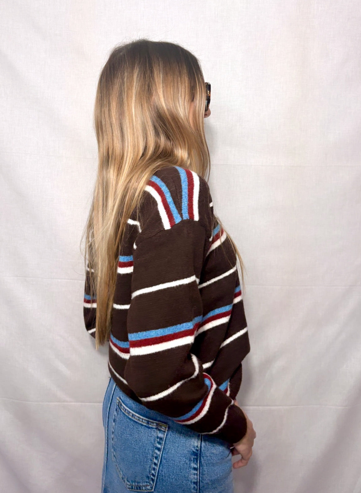 Maglione Polo Scholar a righe