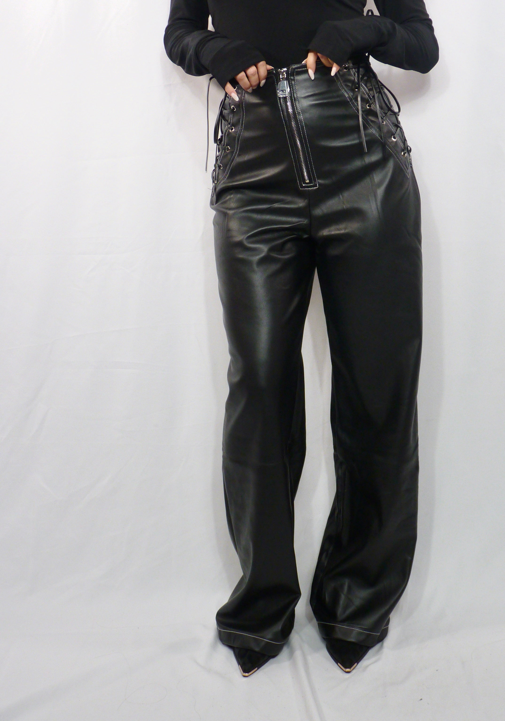 Pantalone Lace ecopelle