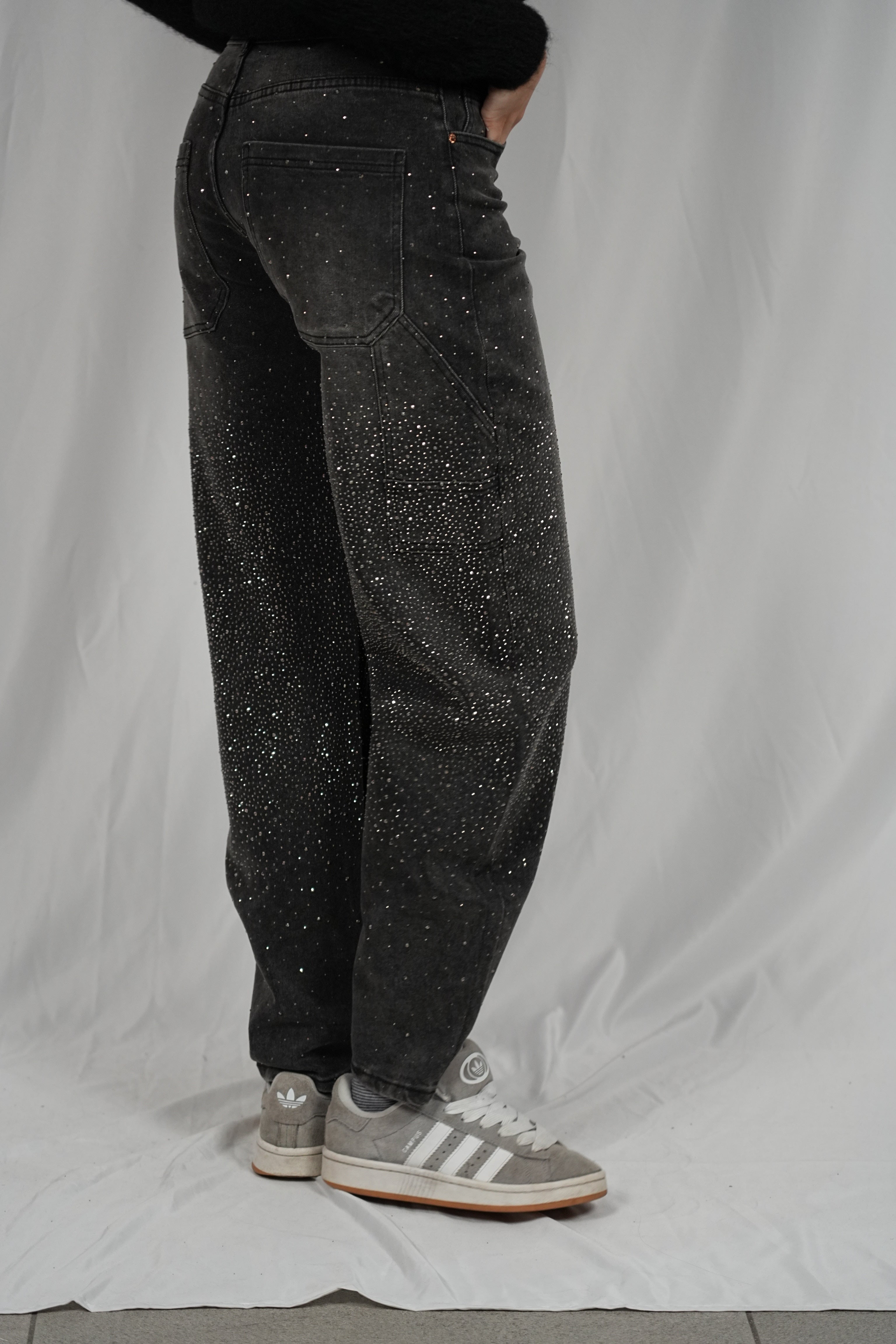 Jeans Carpenter brillo Black