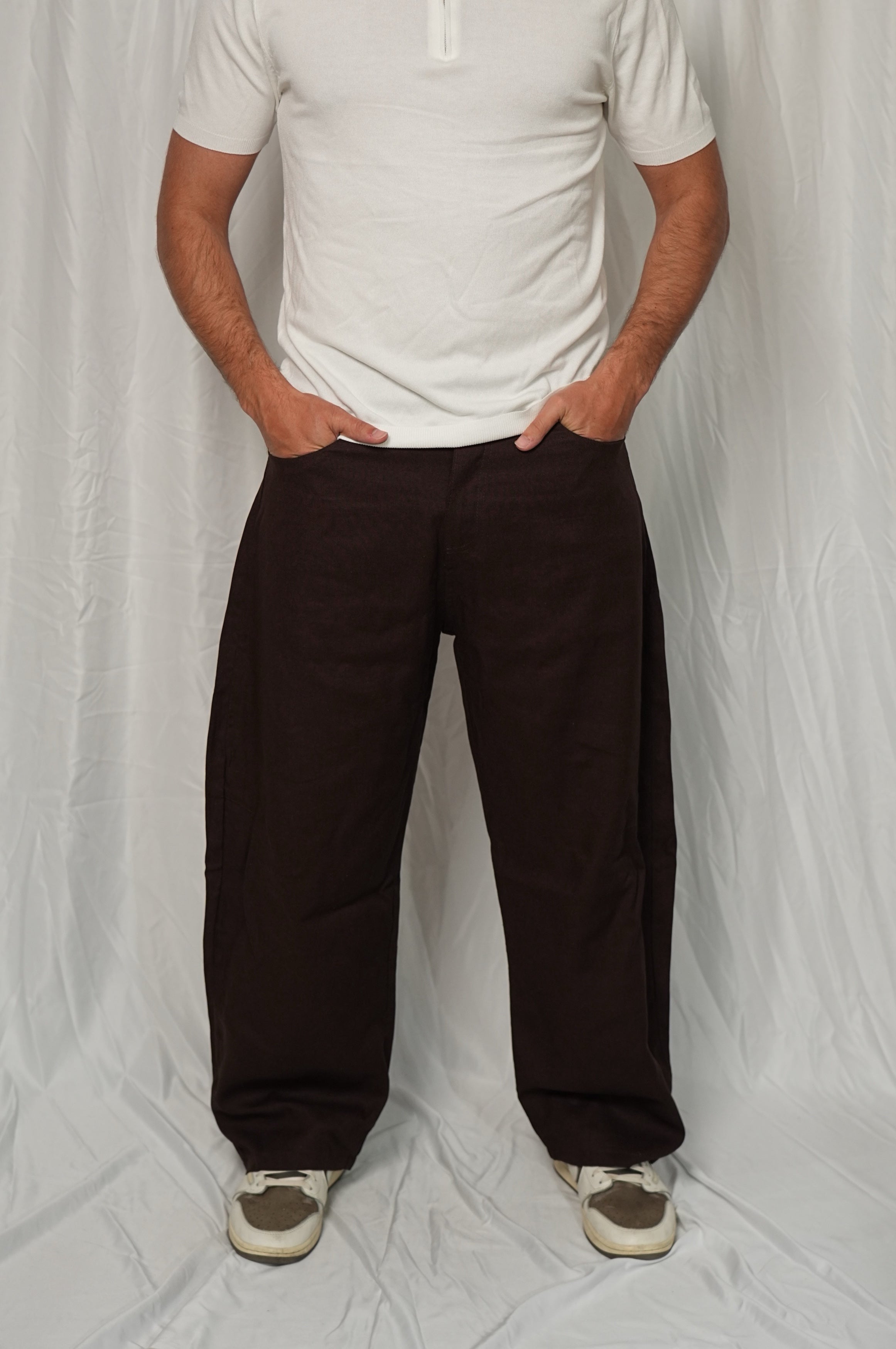 Pantalone Baloon fit in Lino