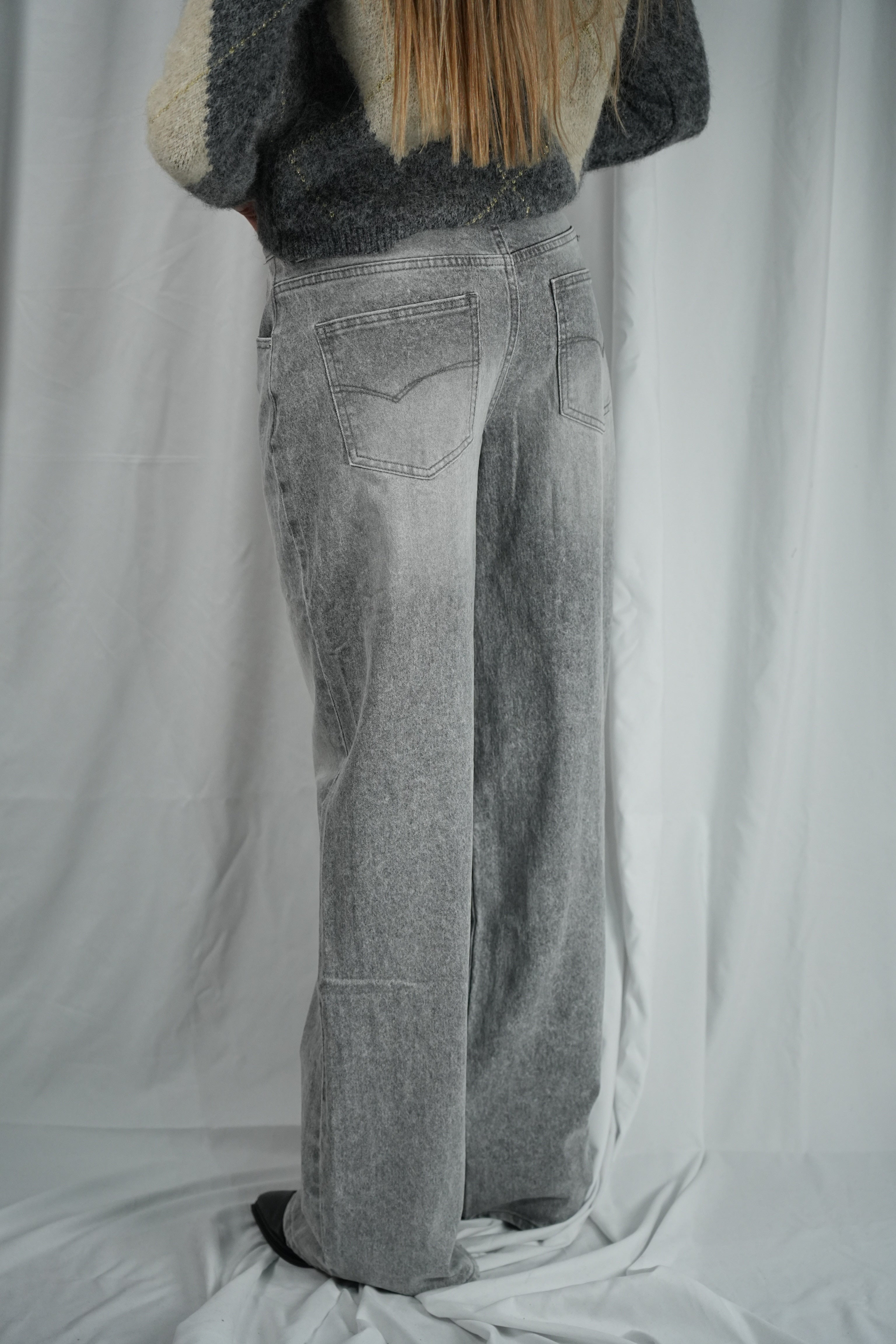 Jeans Palazzo Grey