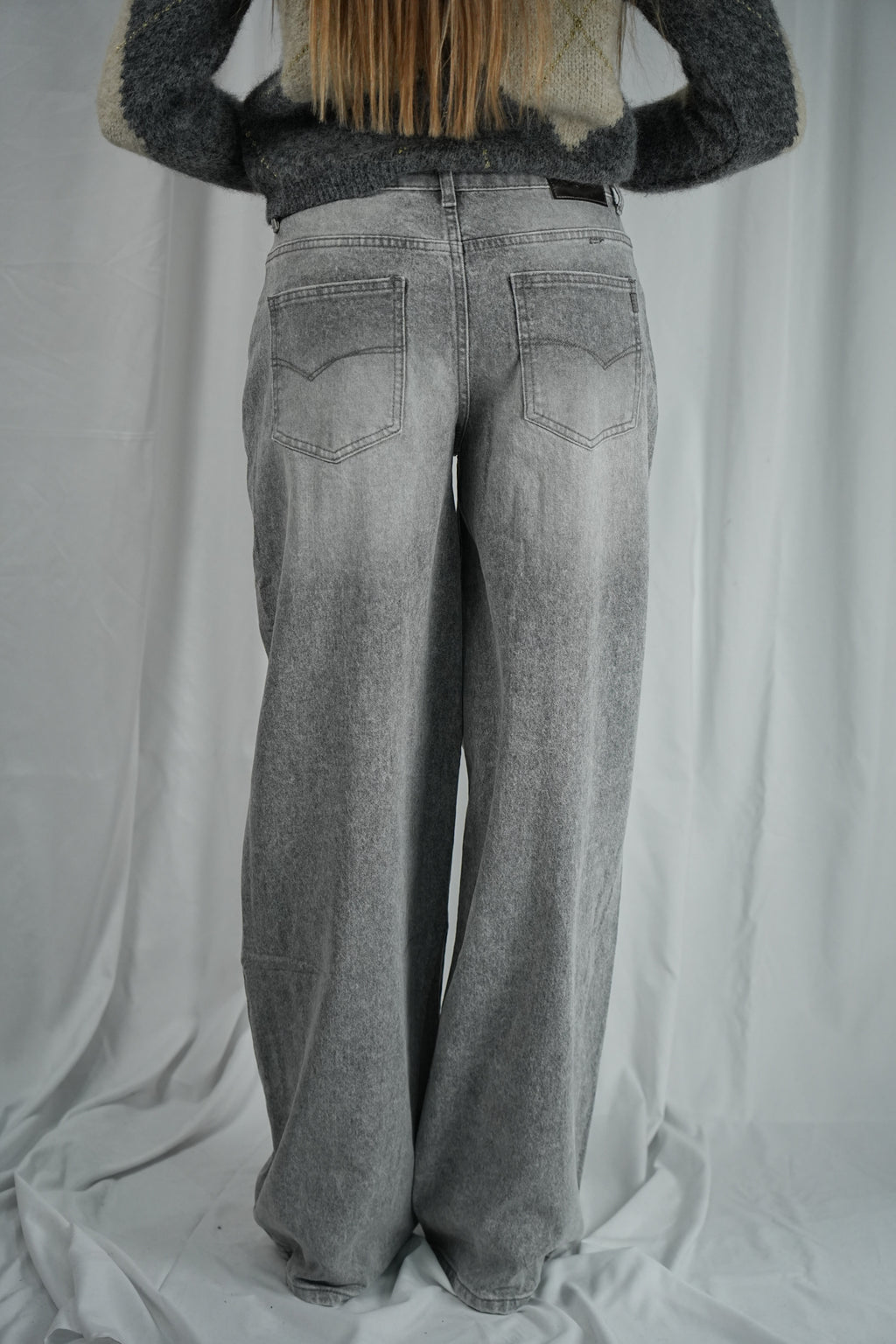 Jeans Palazzo Grey