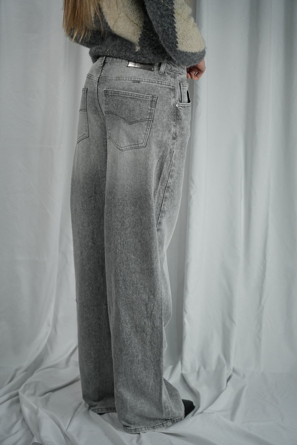 Jeans Palazzo Grey