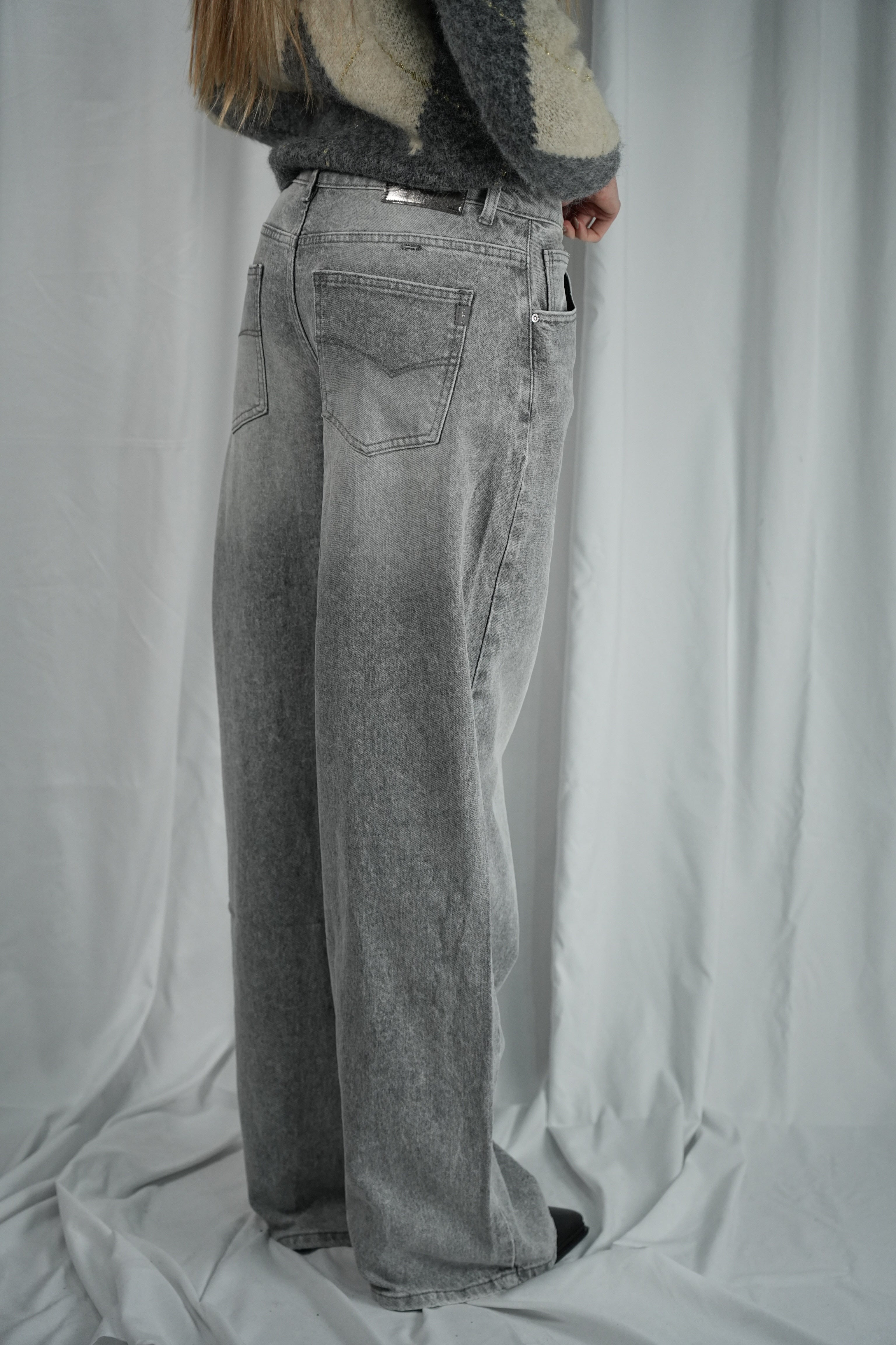 Jeans Palazzo Grey