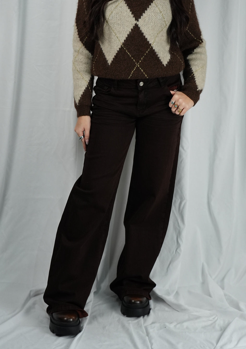 Jeans Palazzo Choco Warm