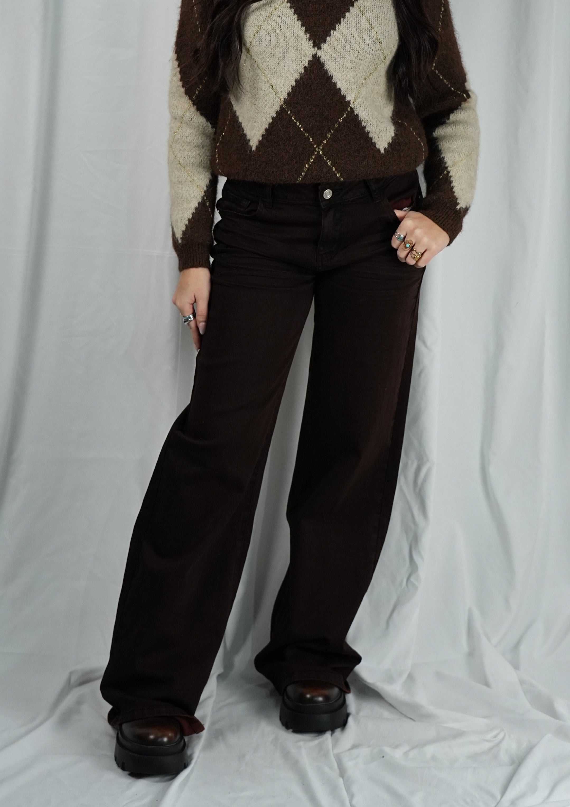 Jeans Palazzo Choco Warm