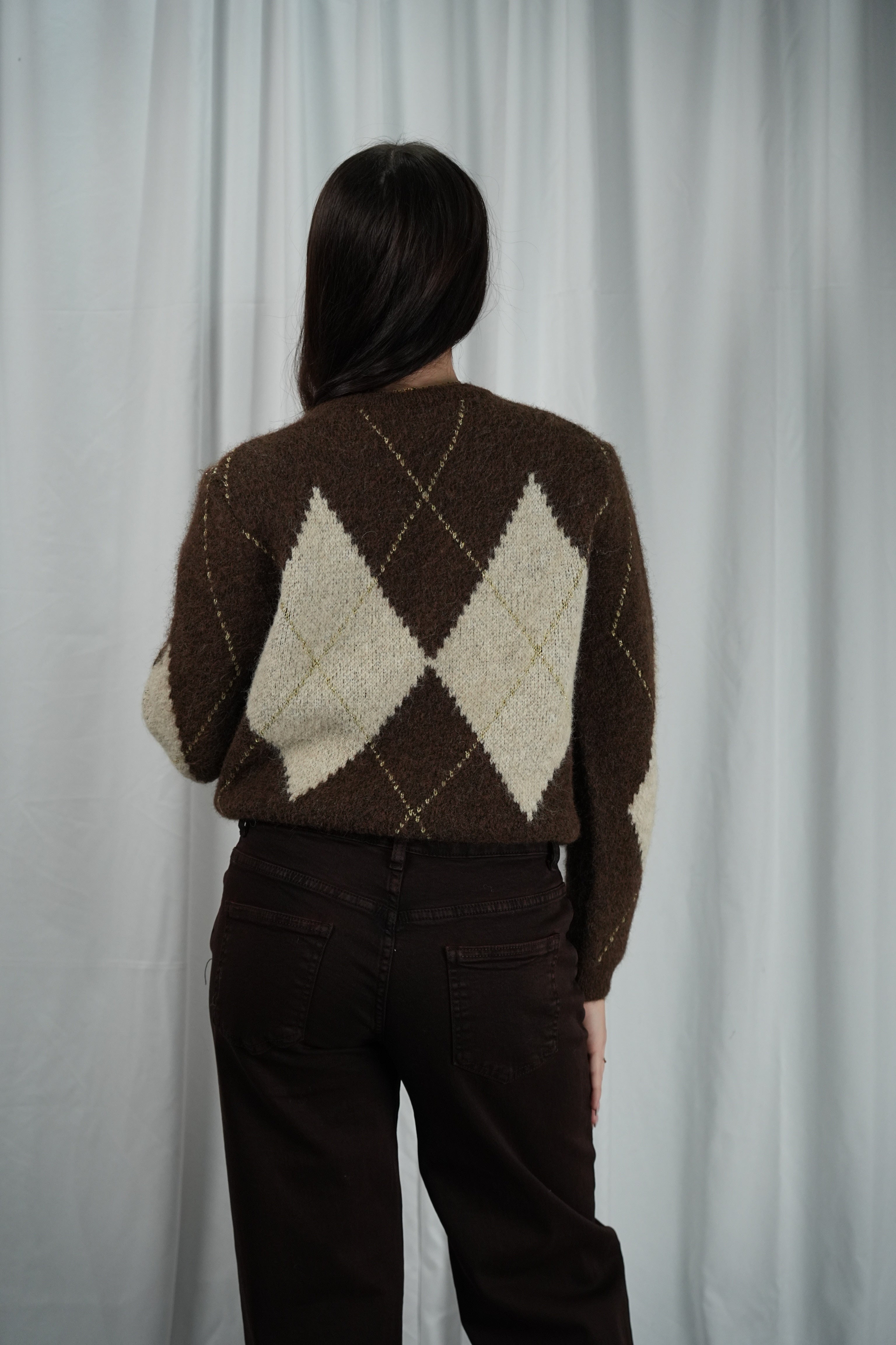 Maglione Argyle Knit