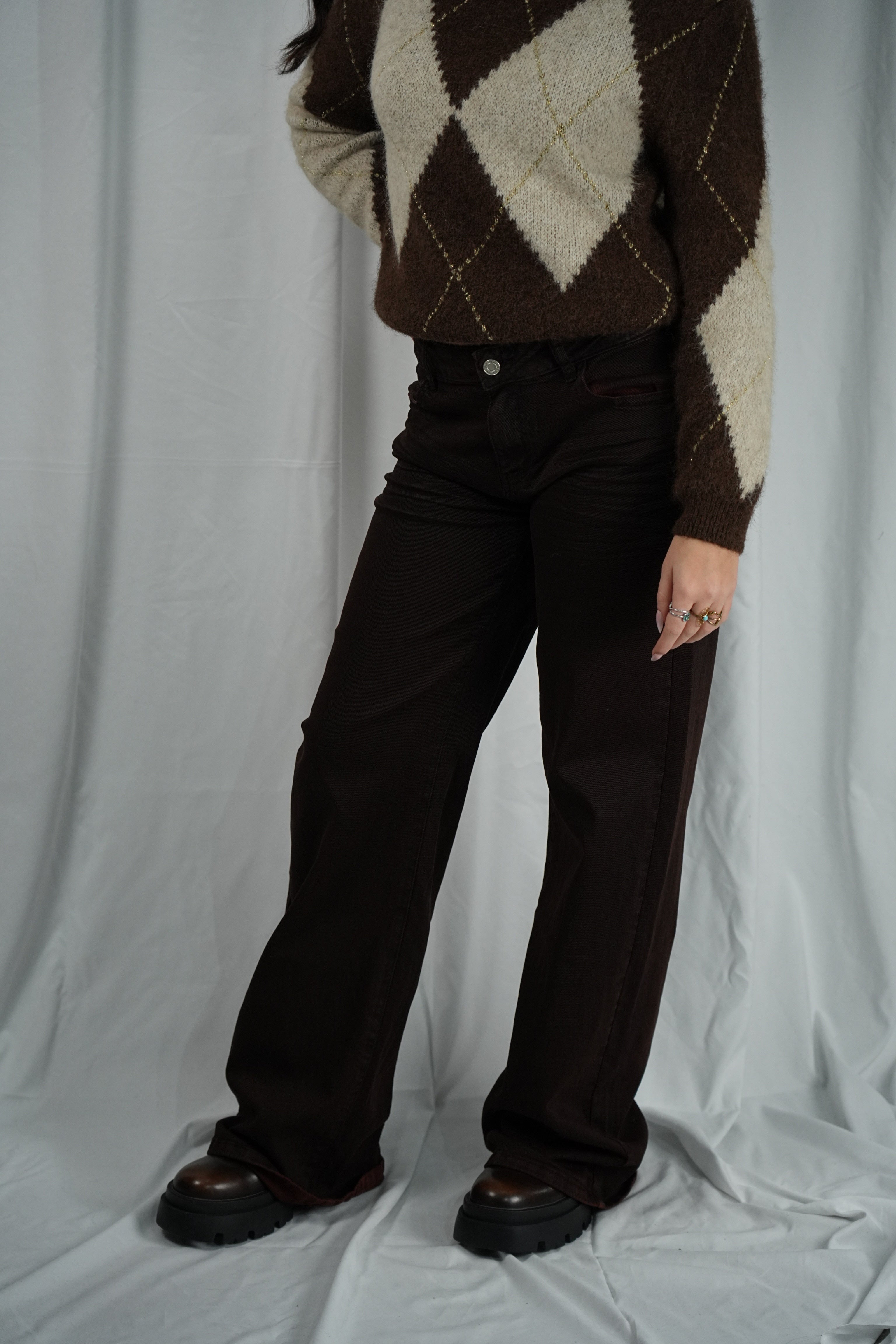 Jeans Palazzo Choco Warm