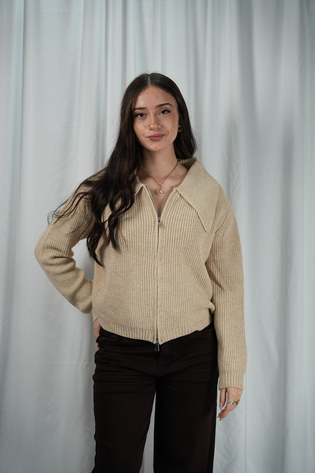 Maglione Marie con zip