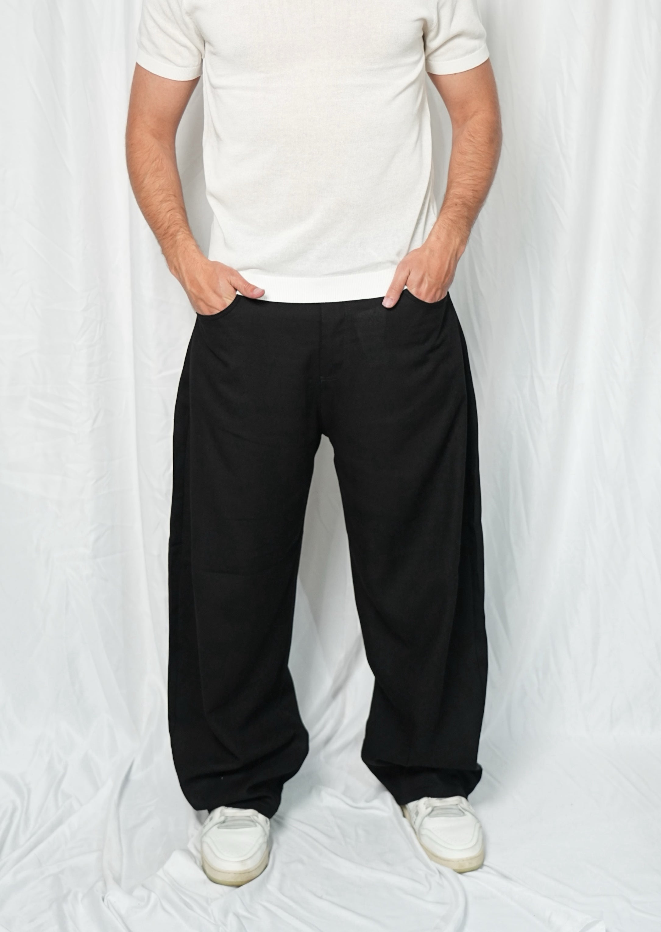 Pantalone Baloon fit in Lino