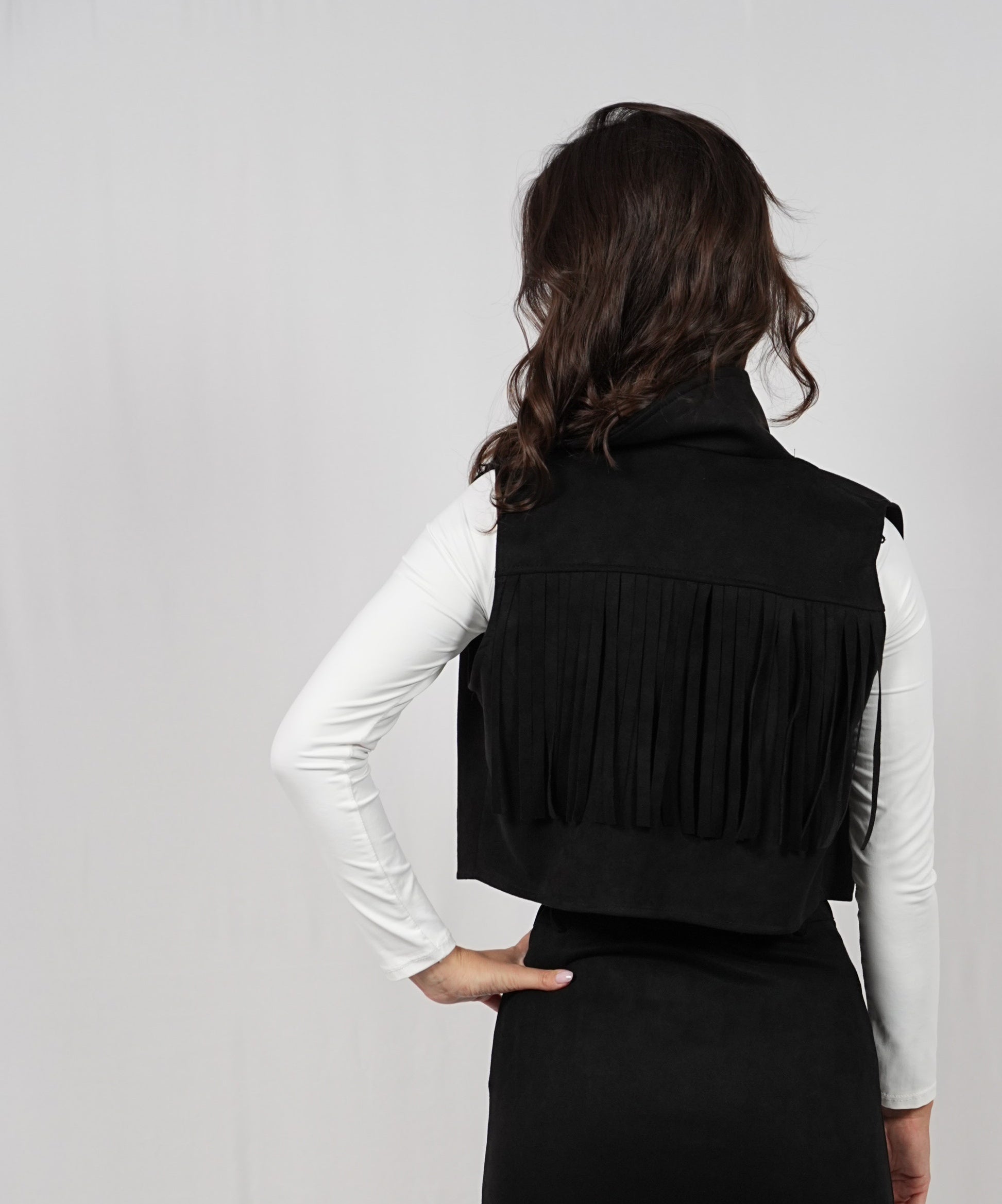 Gilet scamosciato Black
