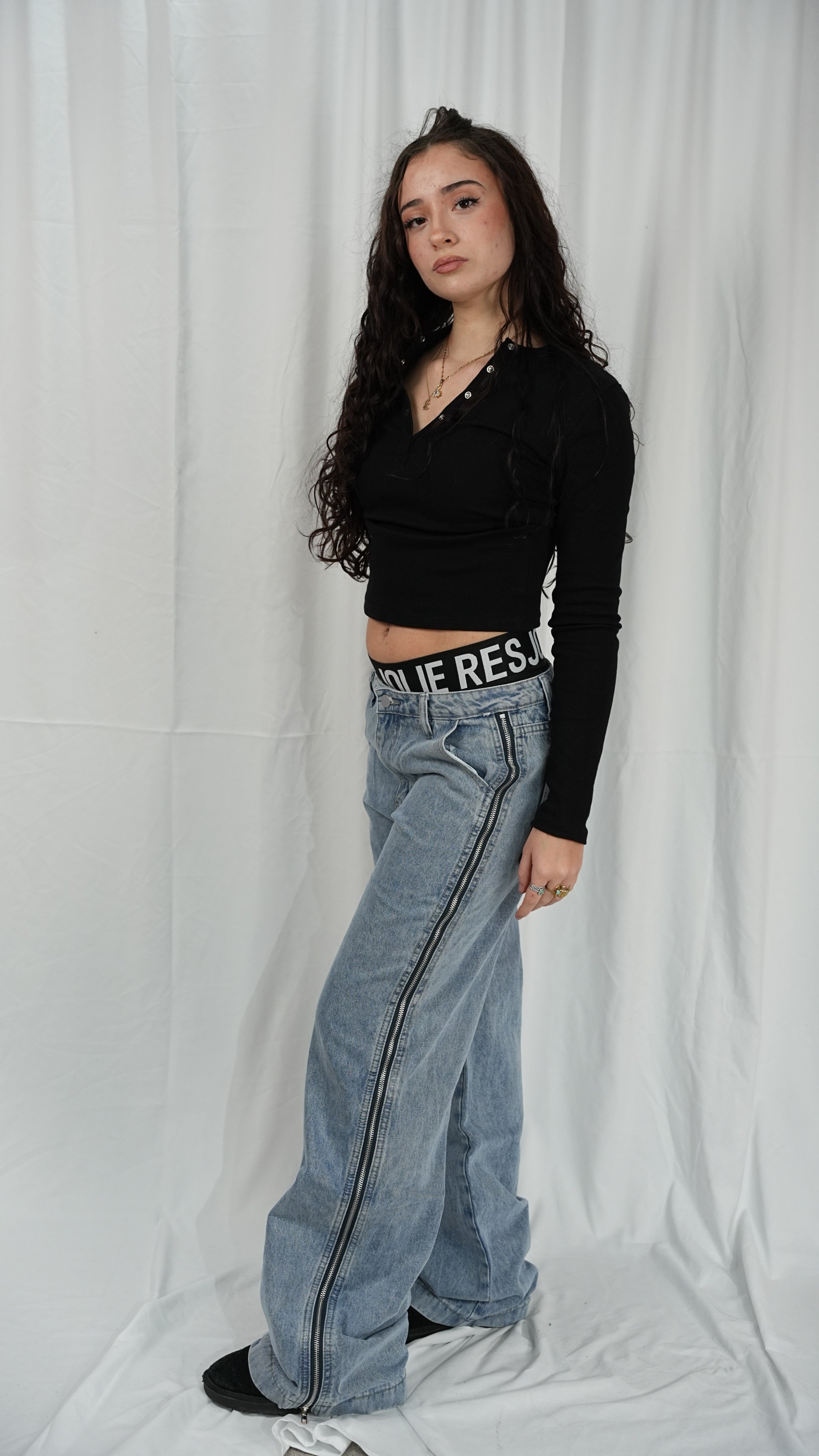 Jeans Mala con zip