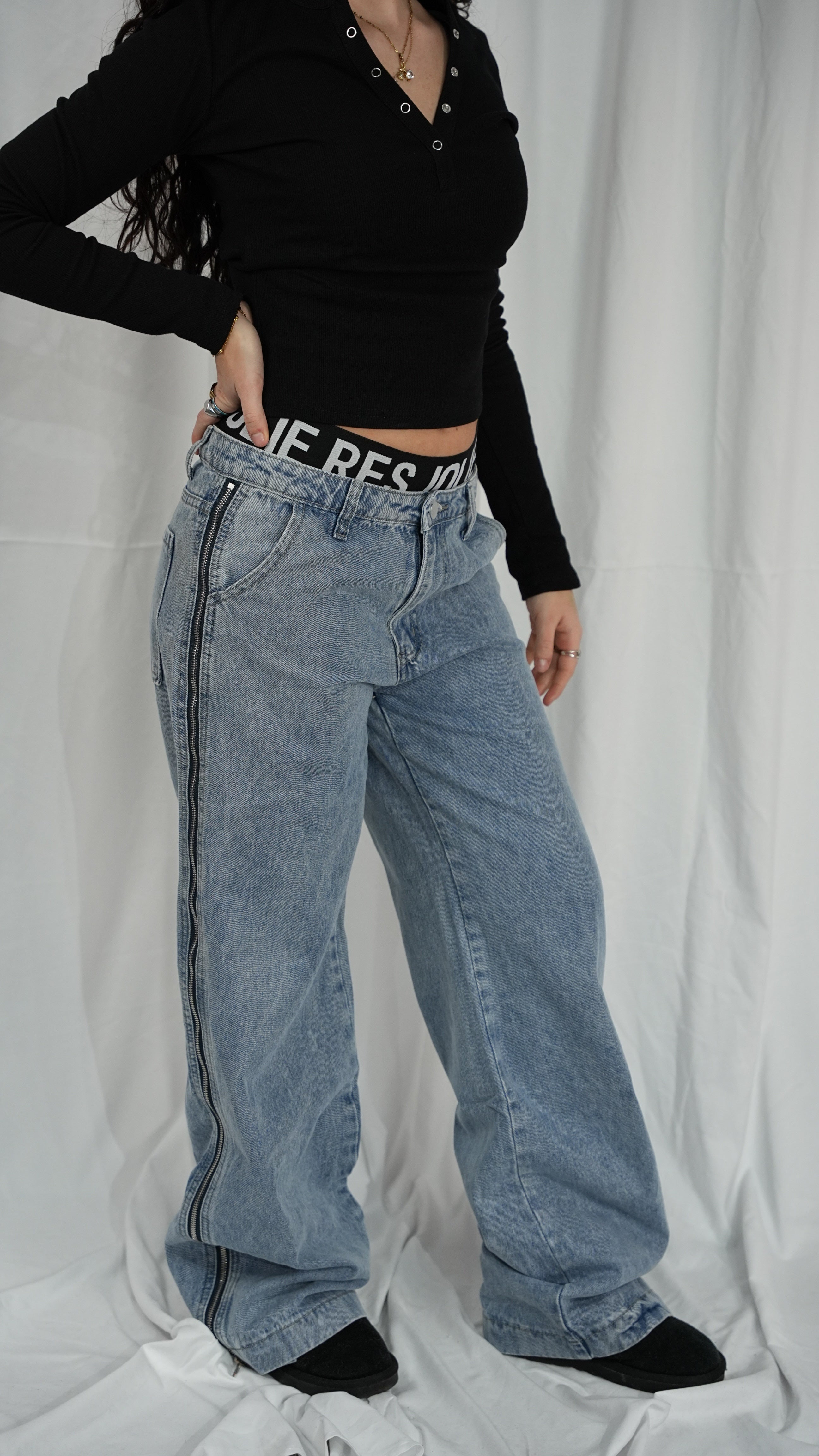 Jeans Mala con zip