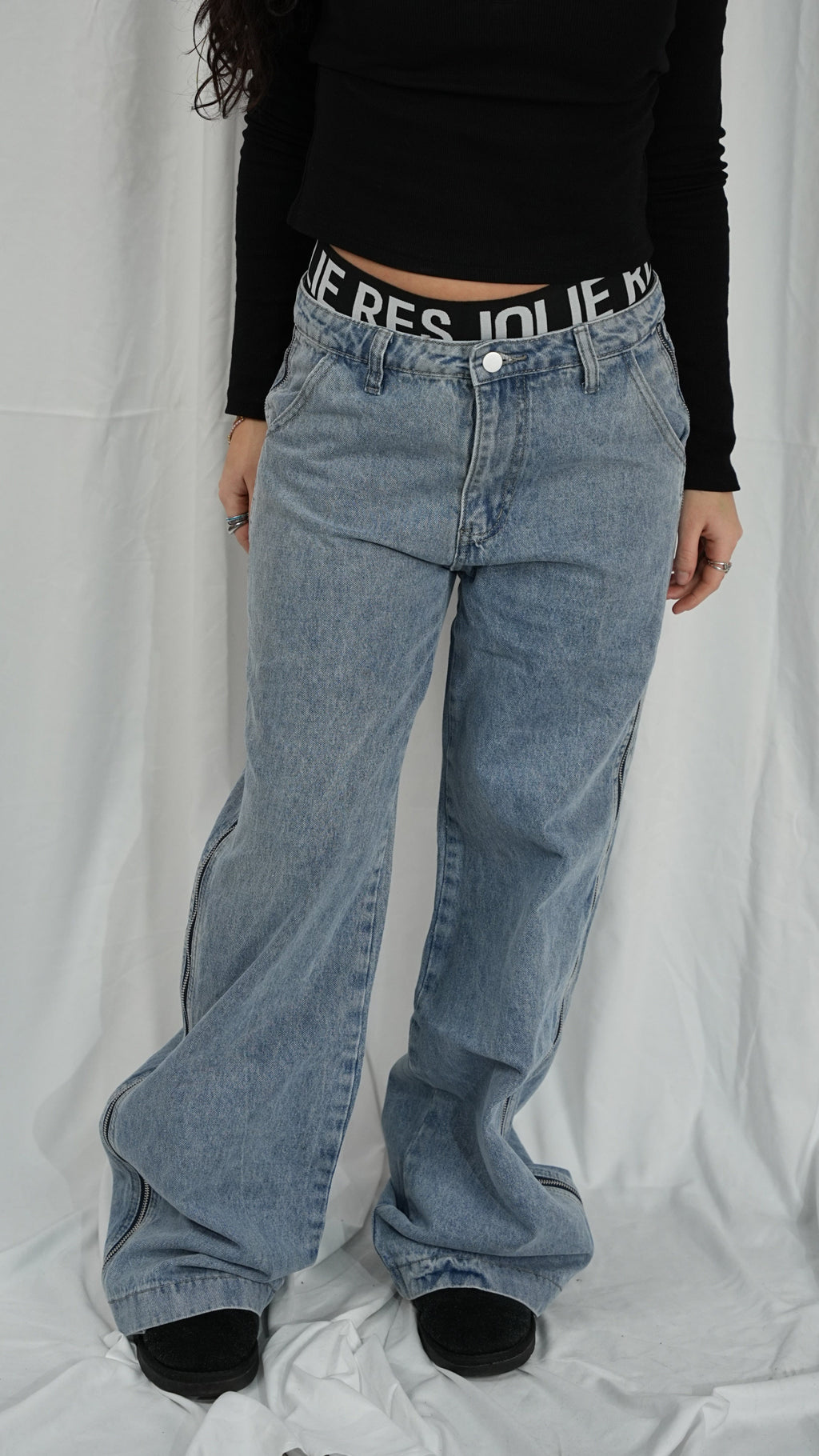 Jeans Mala con zip