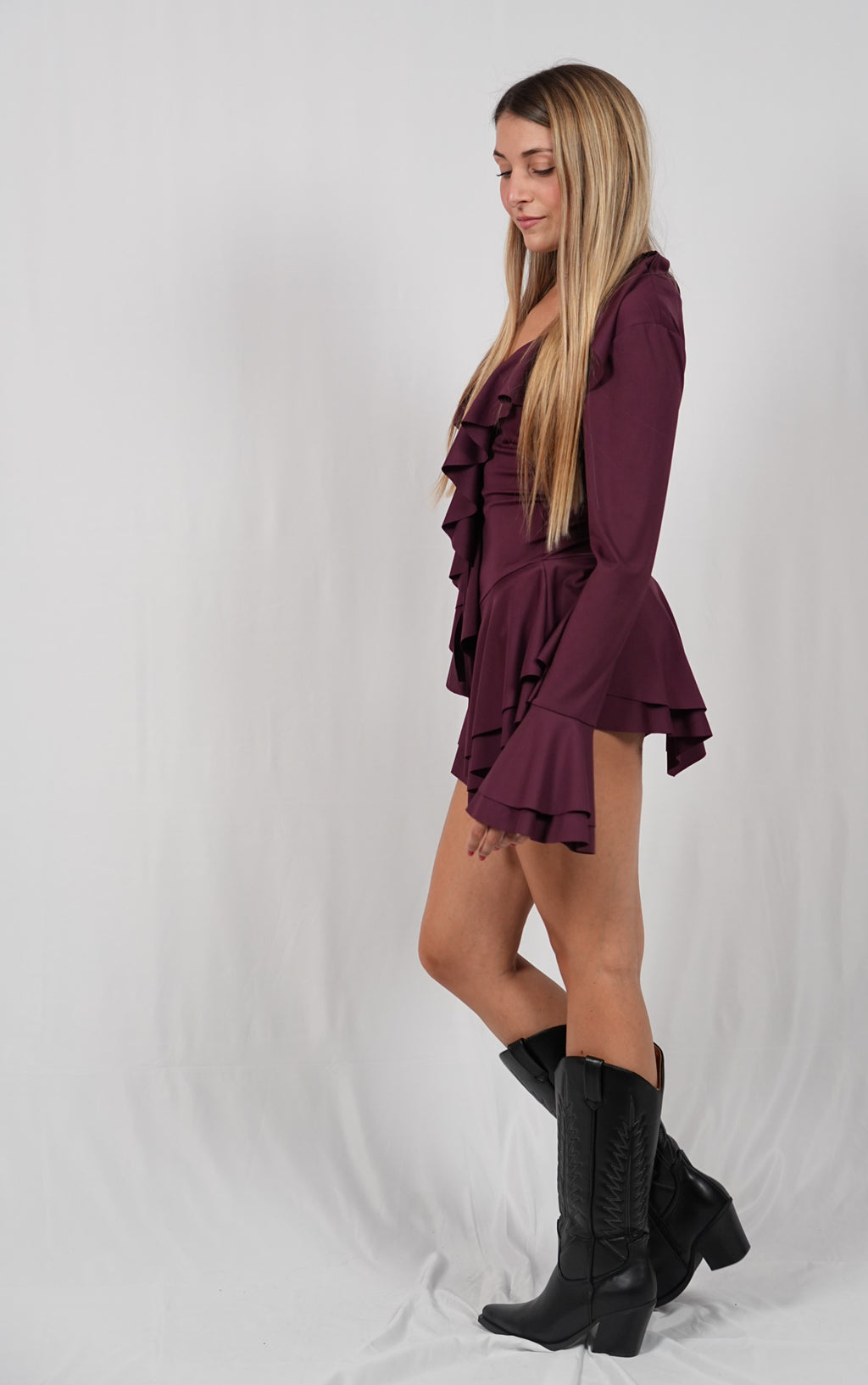 Vestito Flora Bordeaux