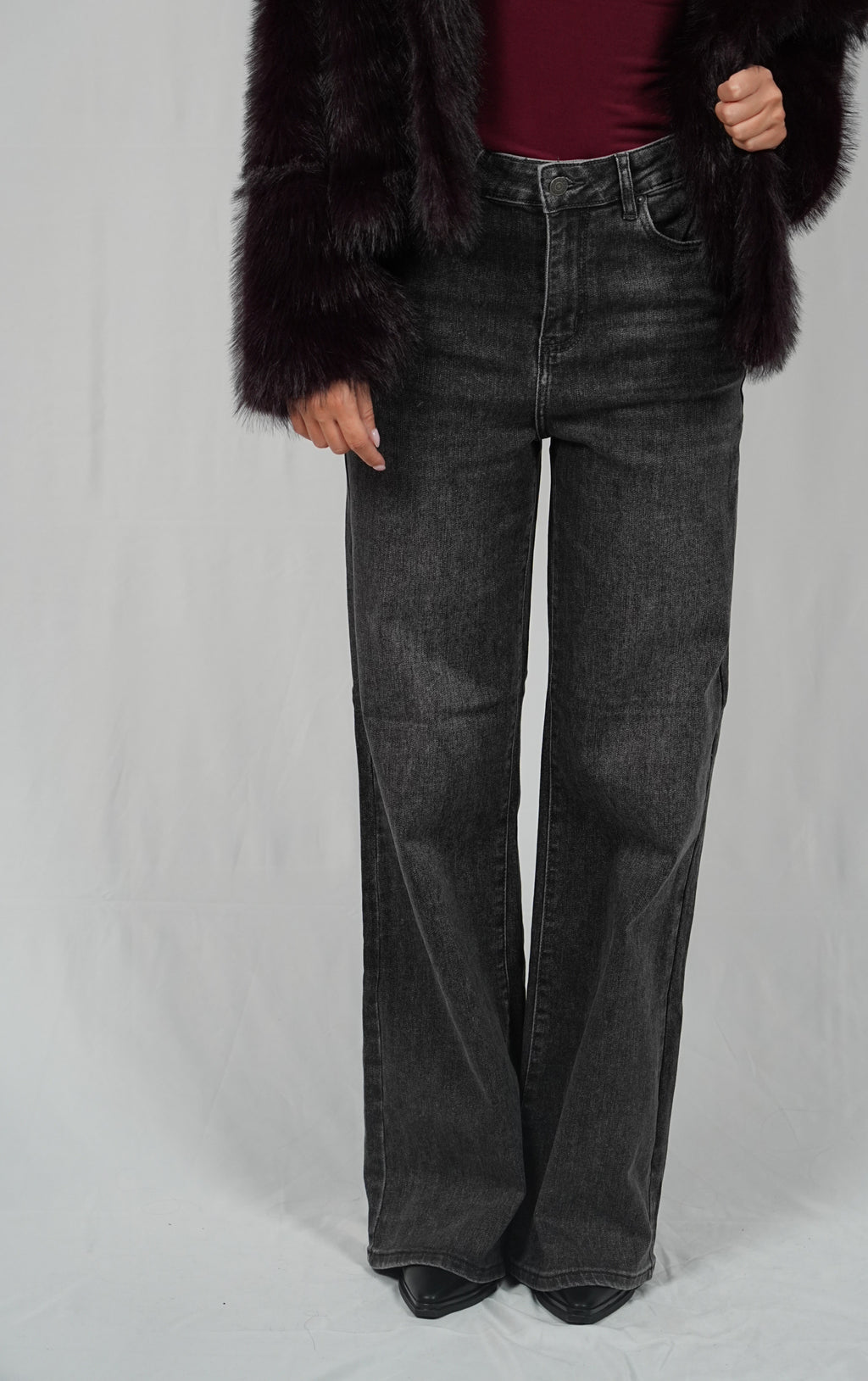 Jeans straight fit Black