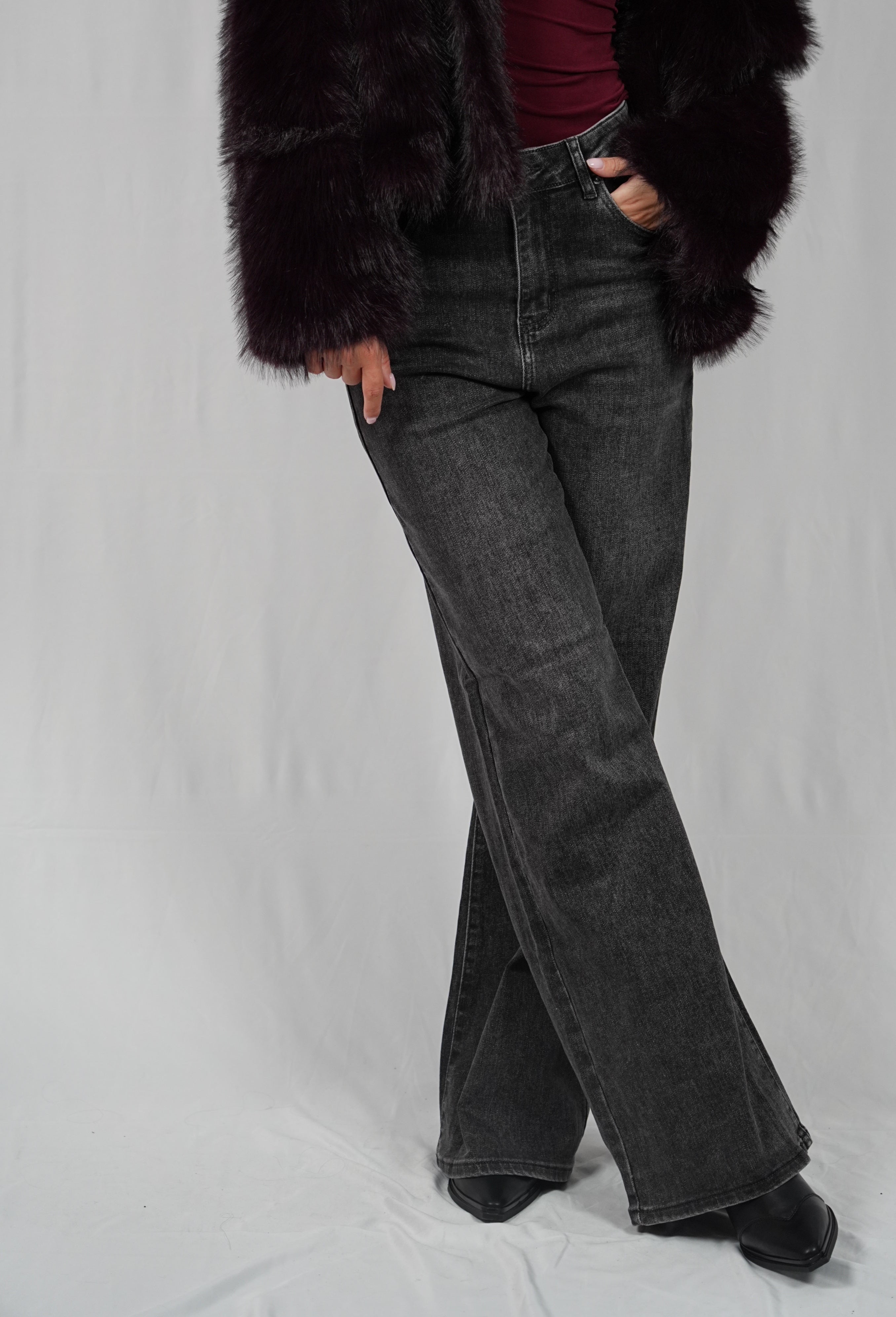 Jeans straight fit Black