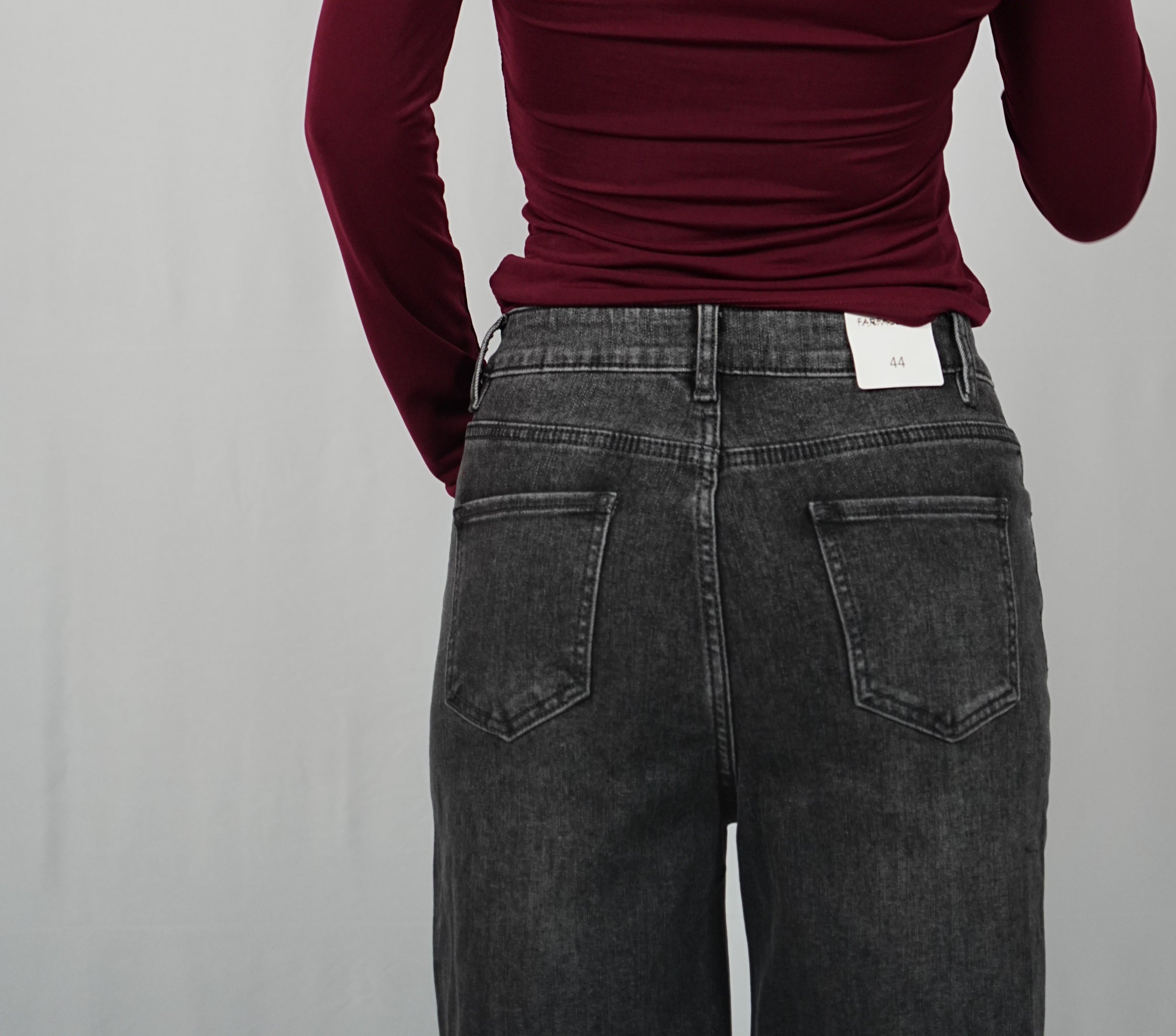 Jeans straight fit Black