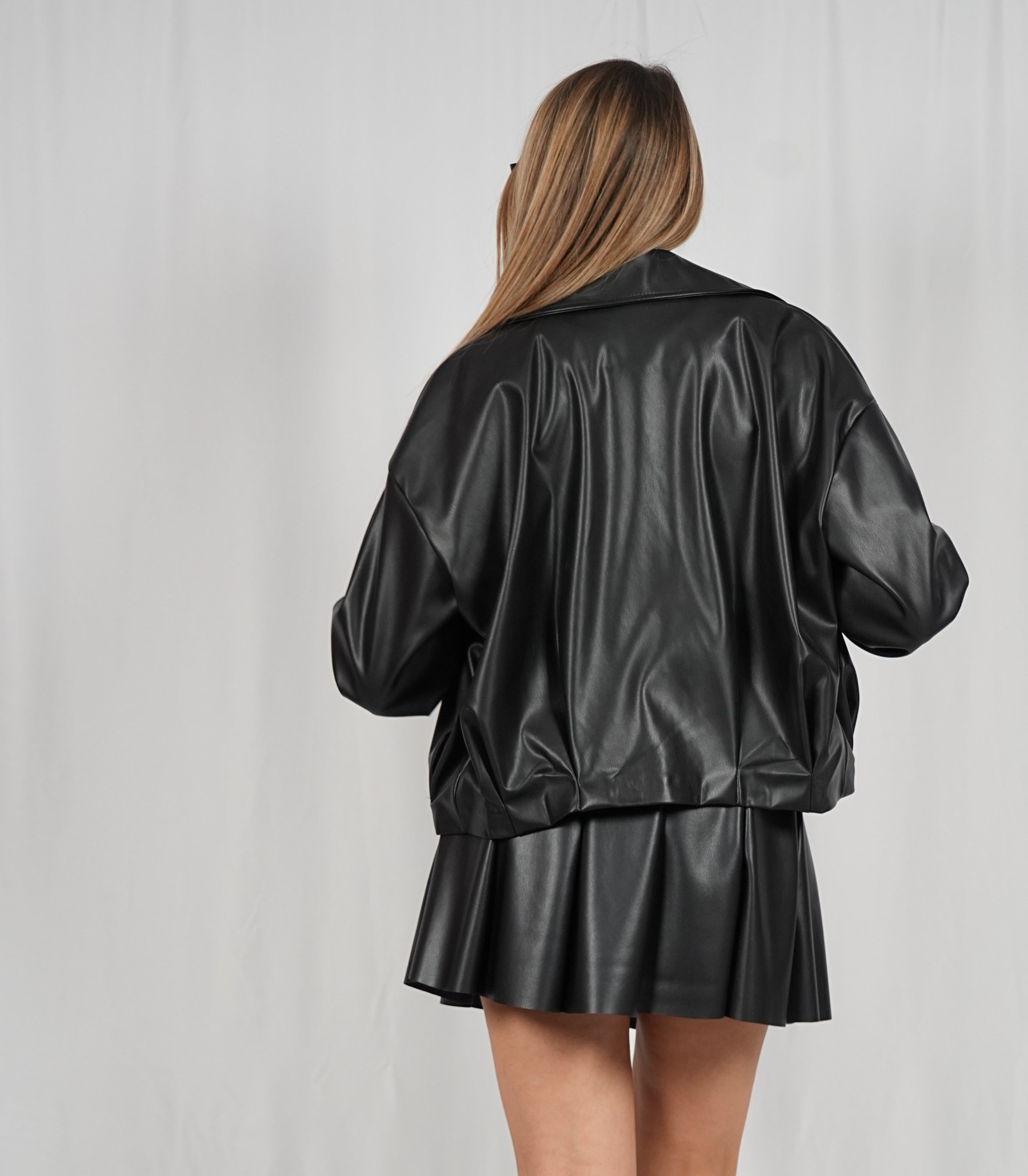 Bomber ecopelle Black