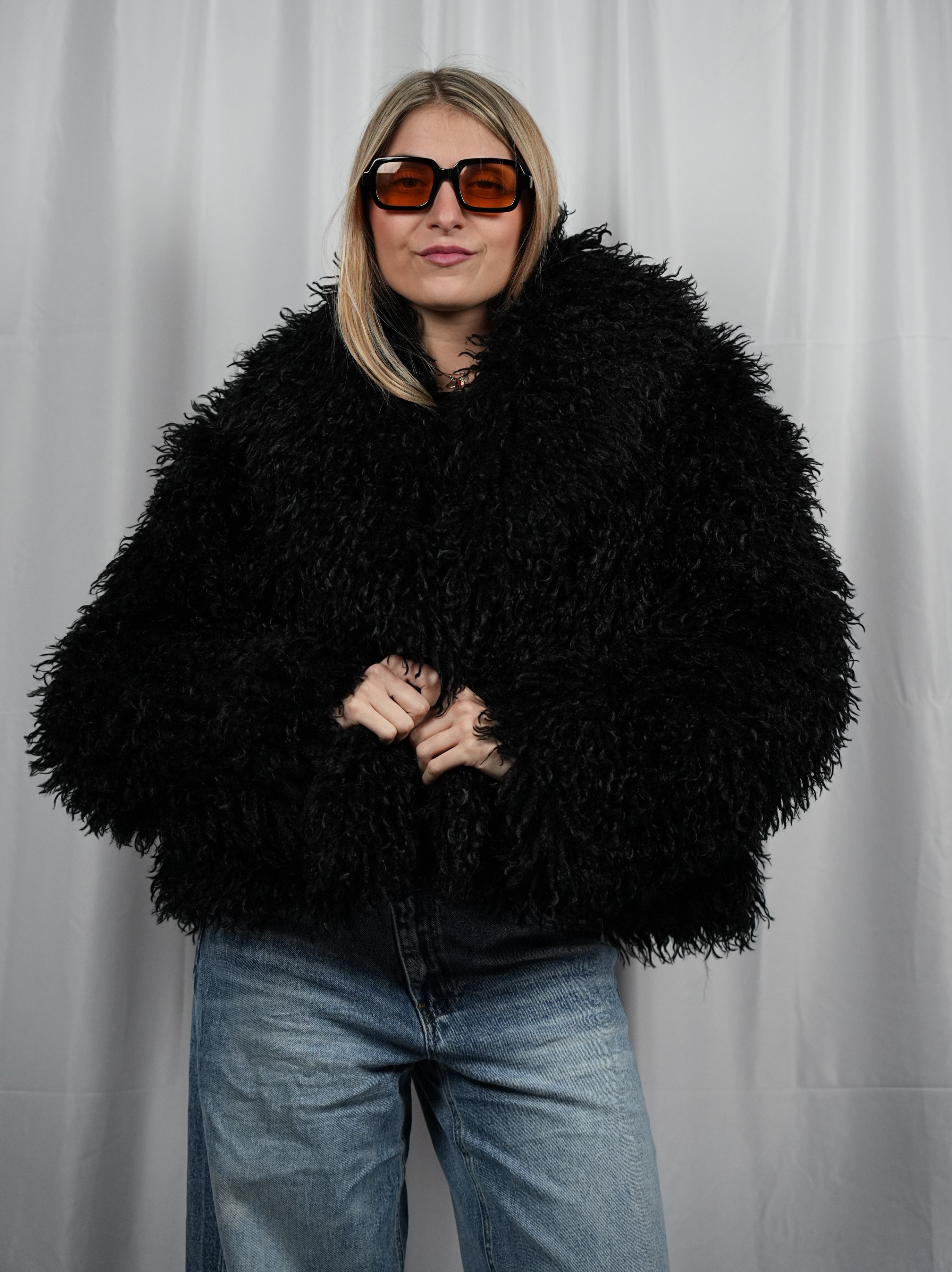 Pelliccia Fluffy Black