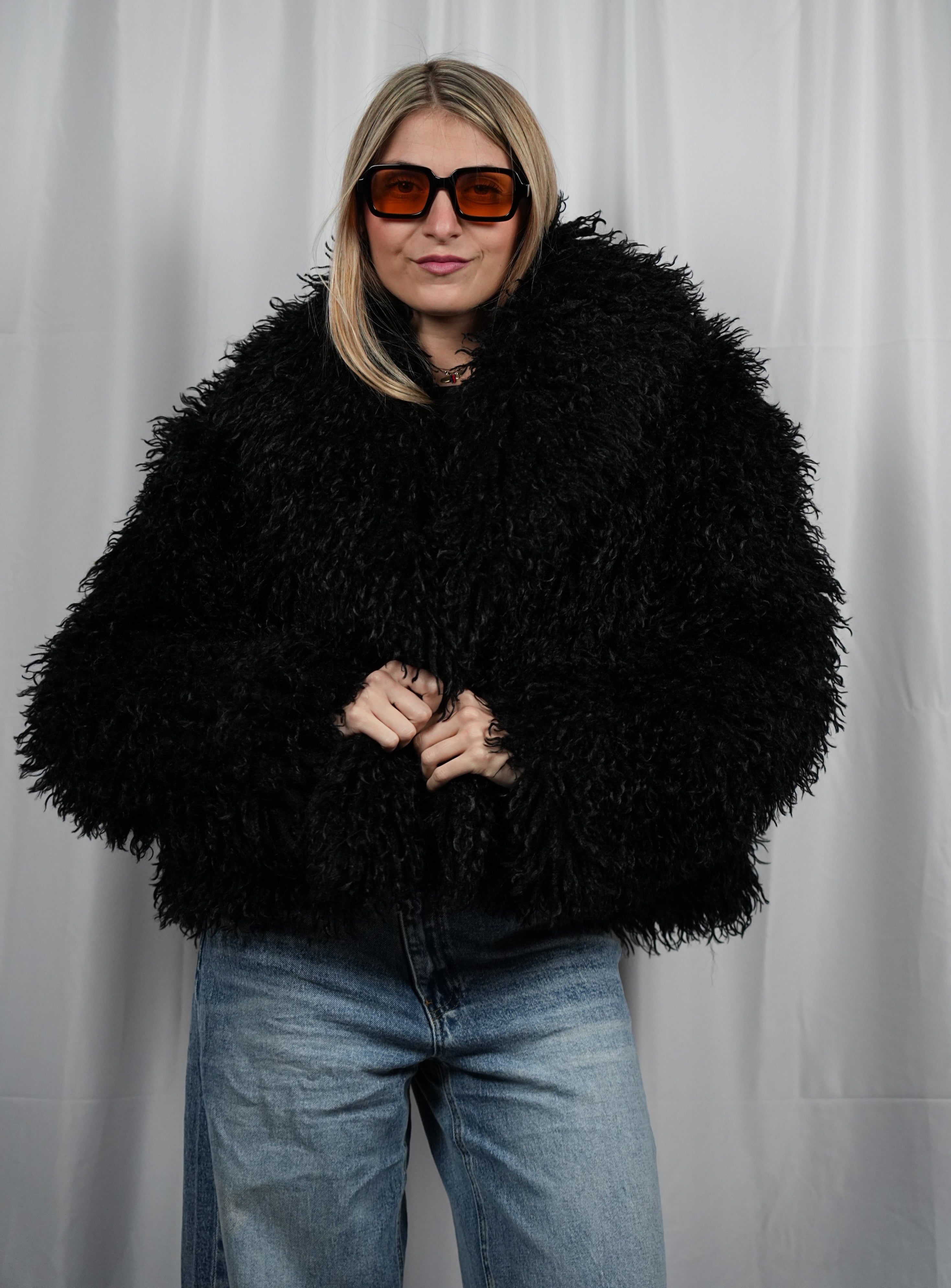 Pelliccia Fluffy Black