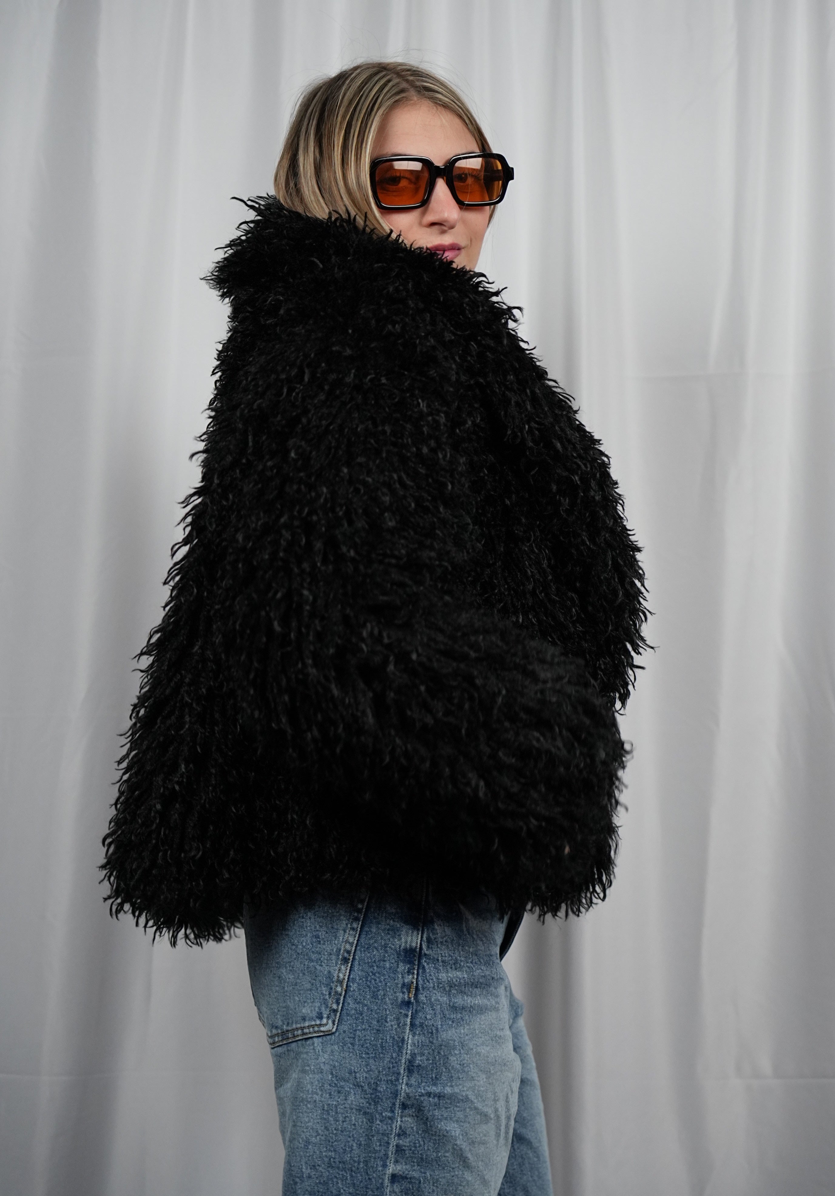 Pelliccia Fluffy Black