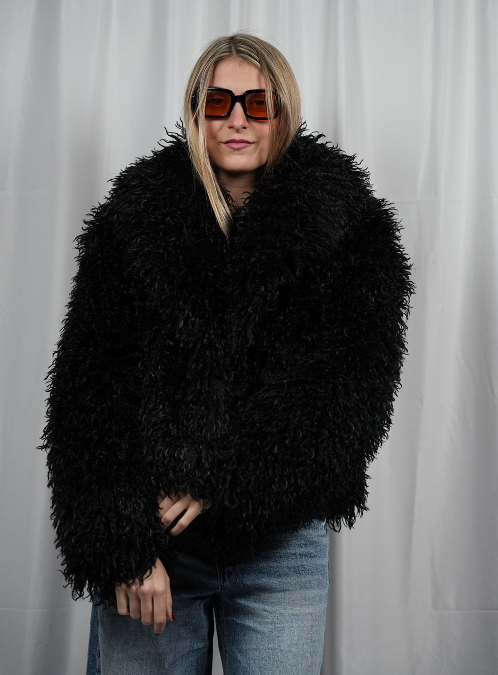 Pelliccia Fluffy Black