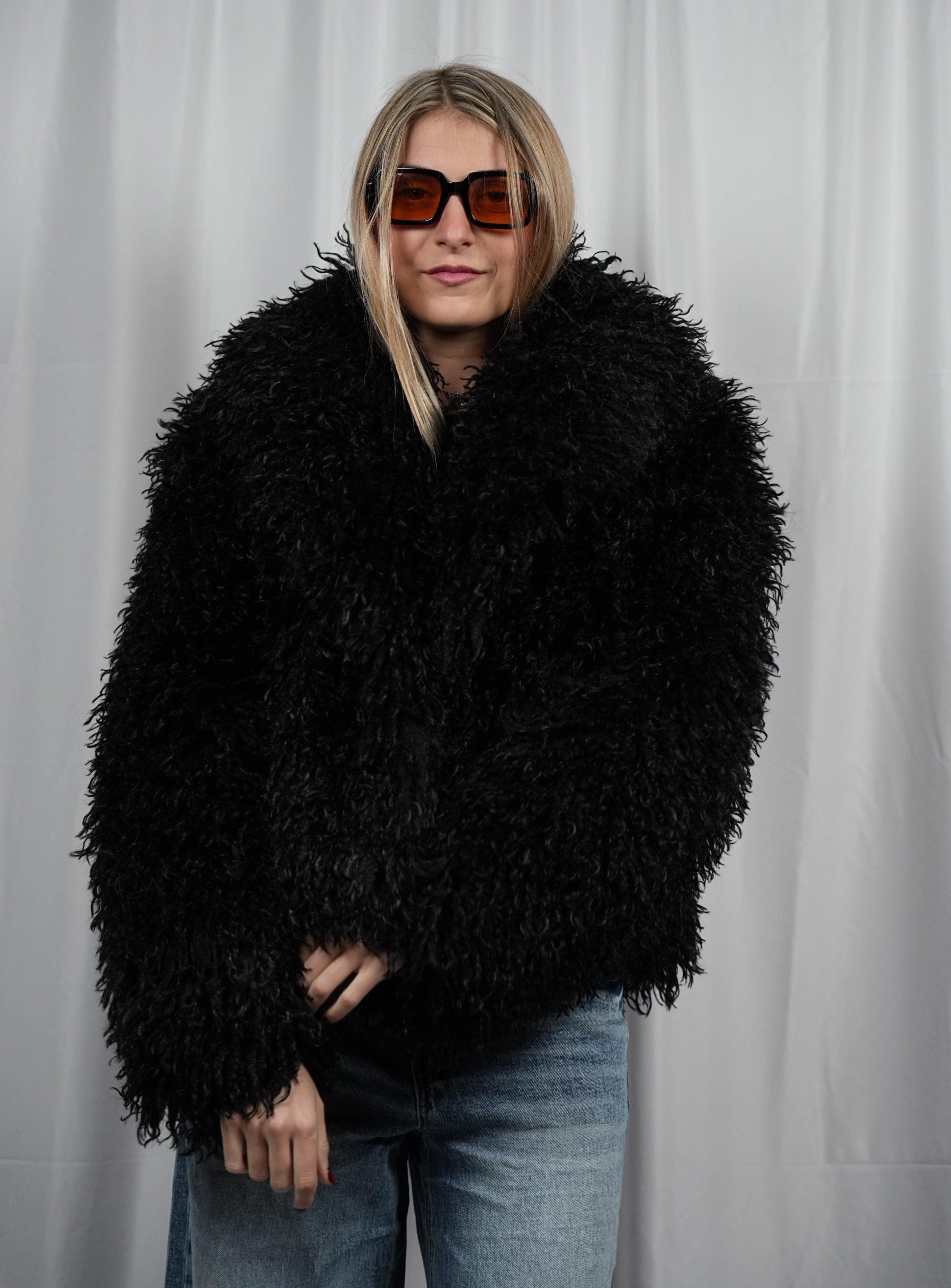 Pelliccia Fluffy Black