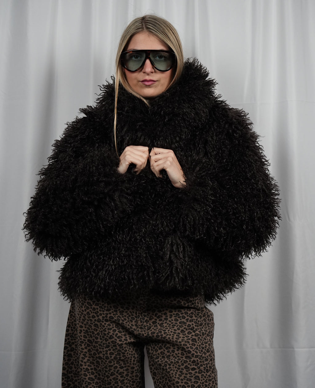 Pelliccia Fluffy Brown