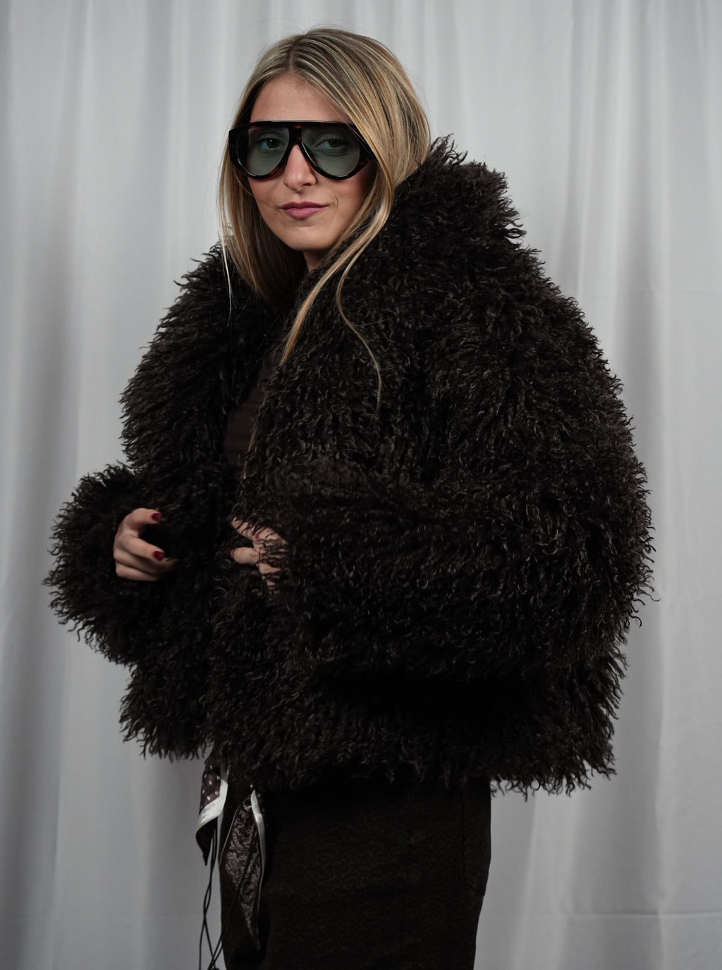 Pelliccia Fluffy Brown