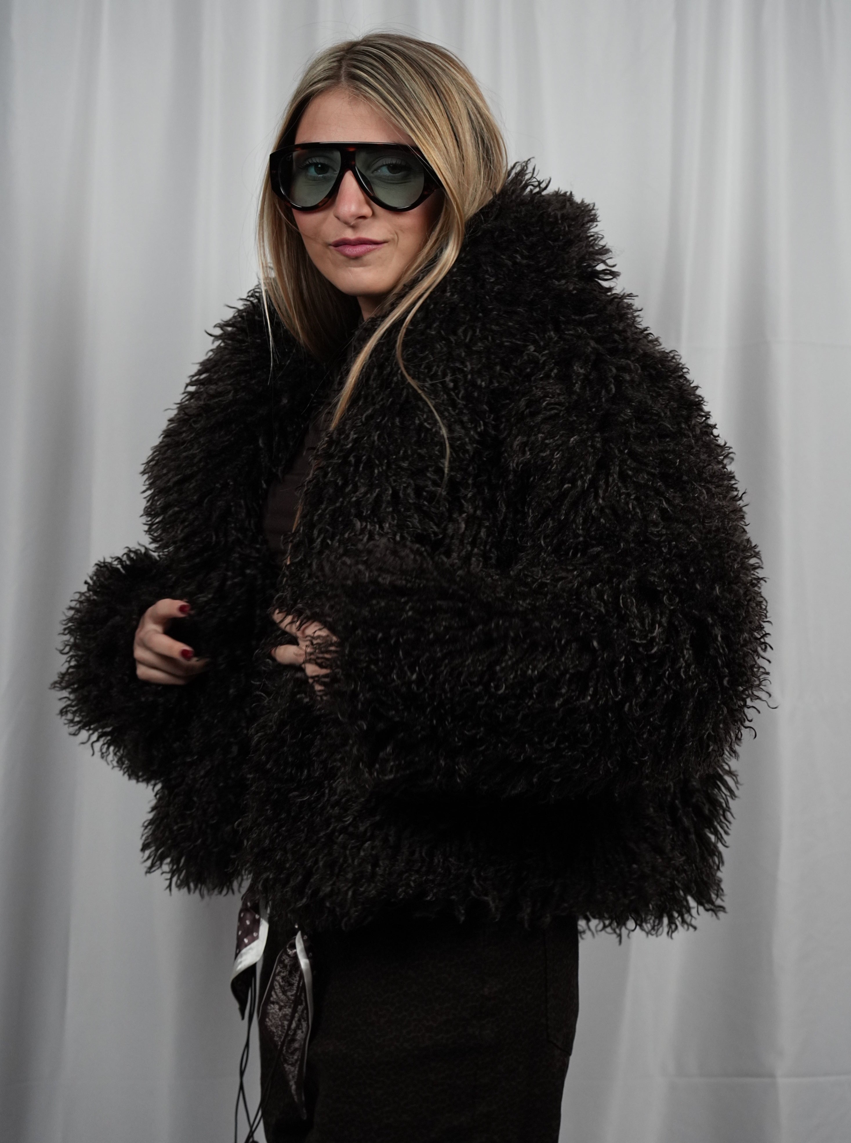 Pelliccia Fluffy Brown