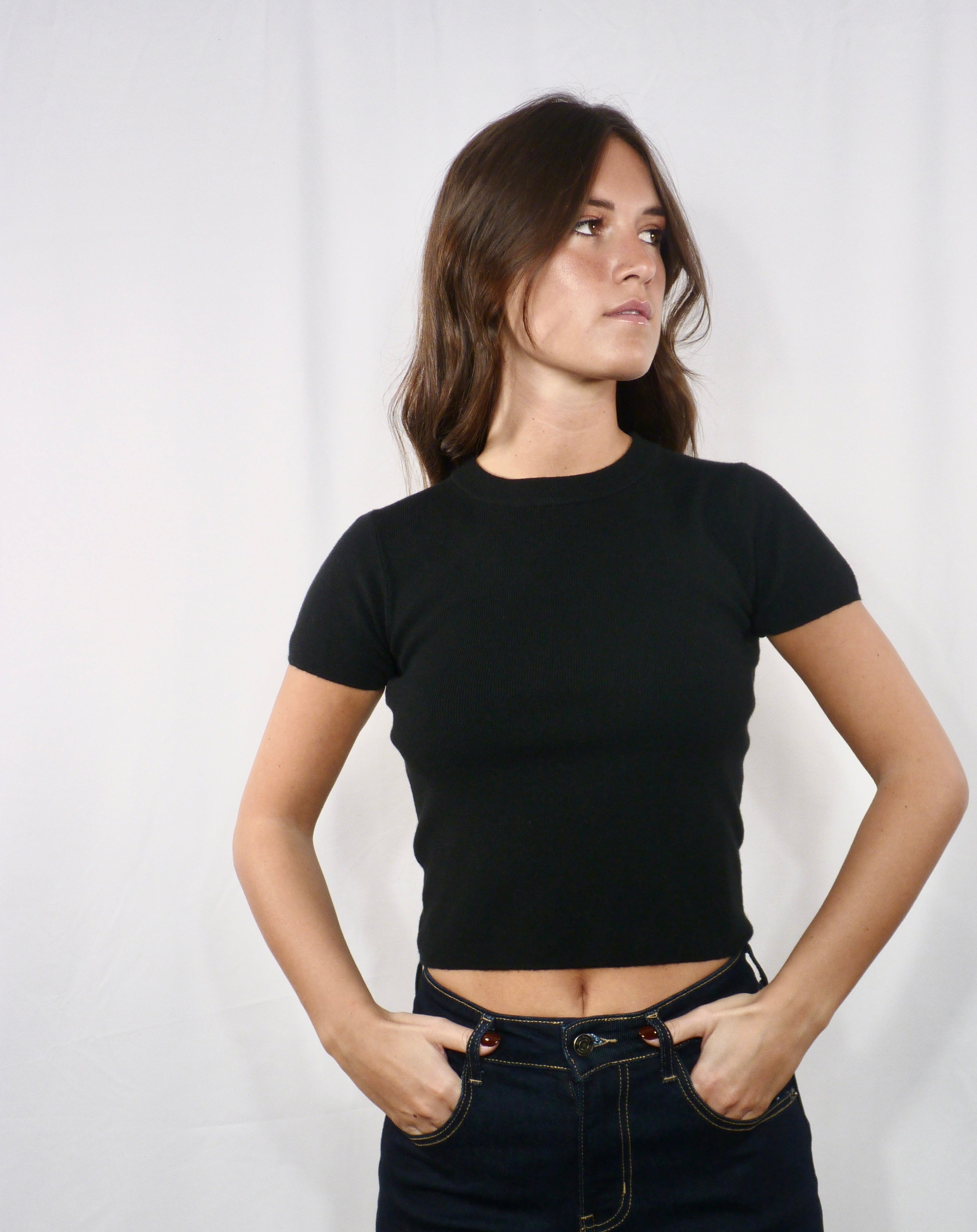 T-shirt in maglina Black