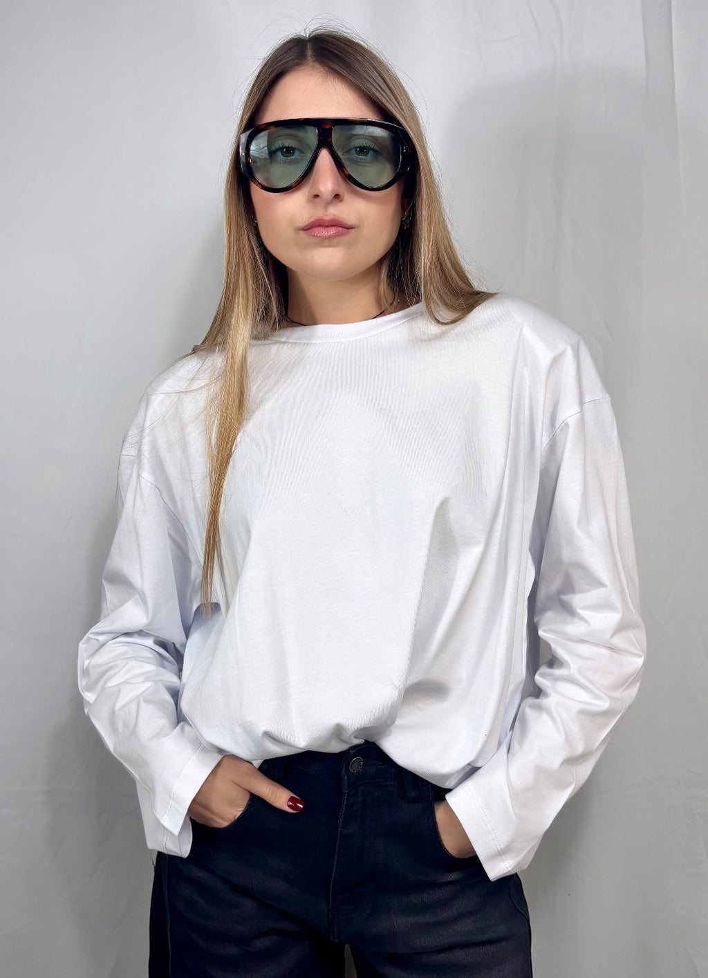 Long Sleeve basic con spalline