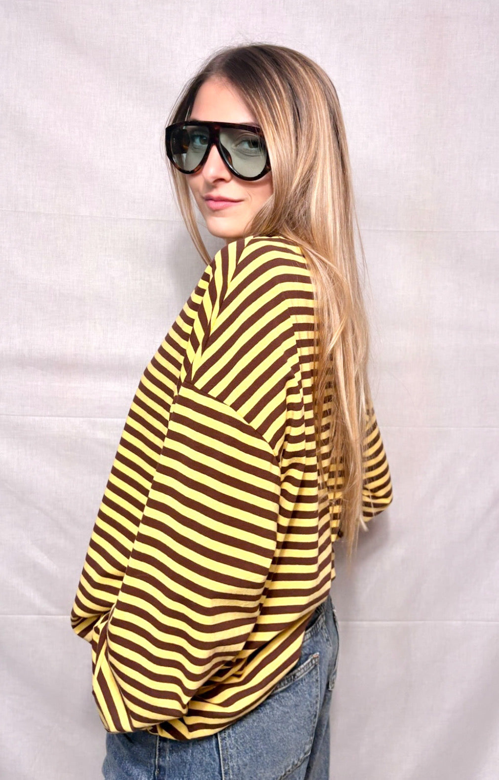 Maglia Righina - brown & yellow