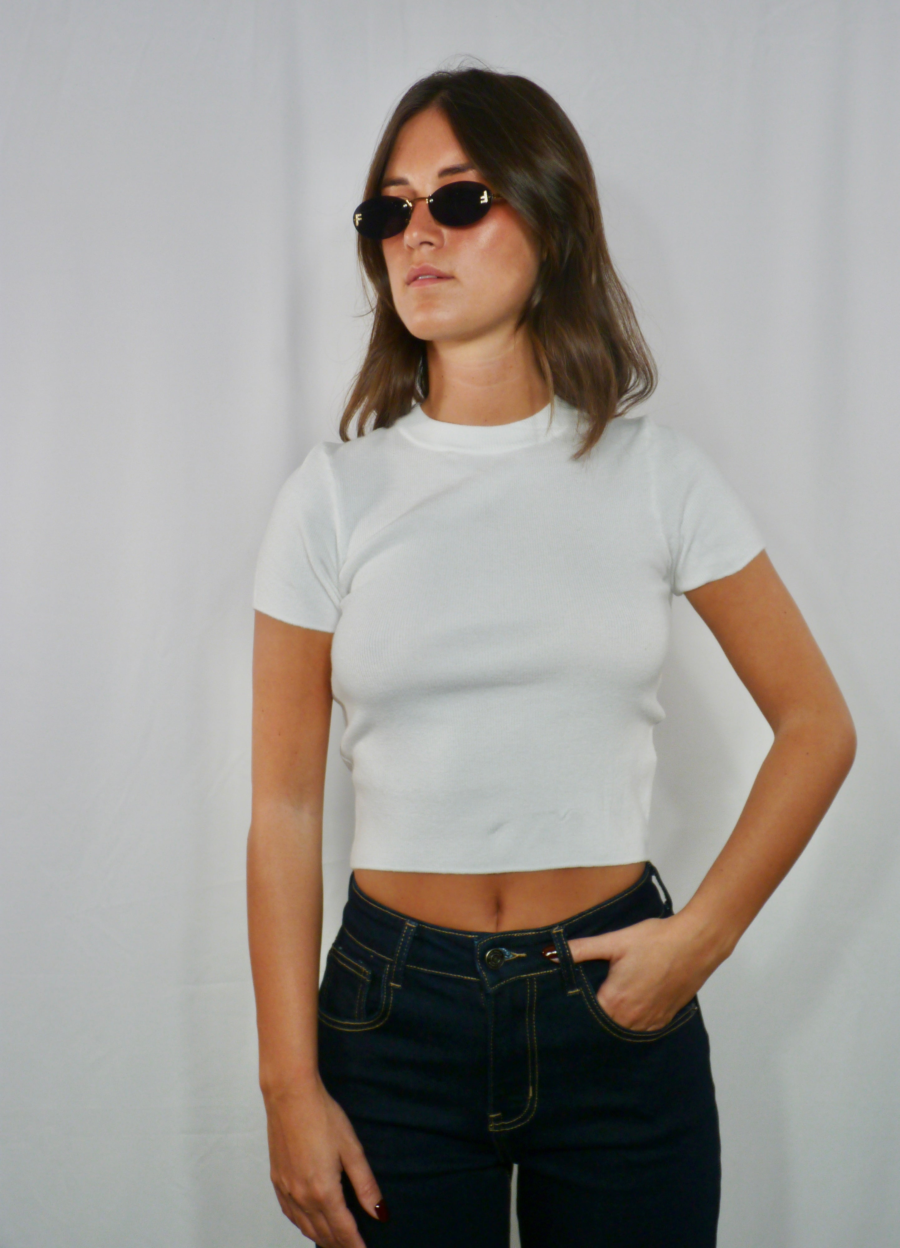 T-shirt in maglina White