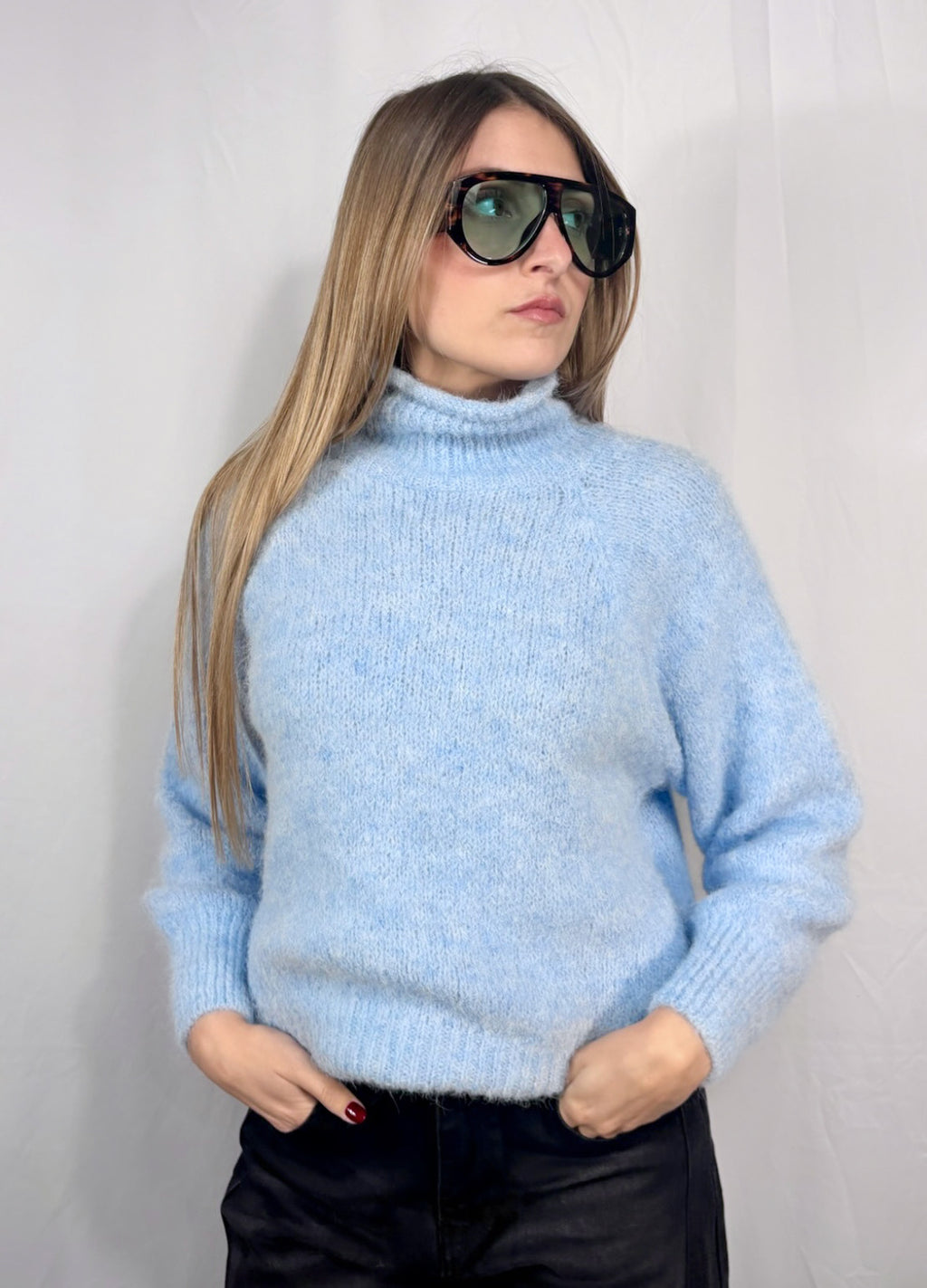Maglione cozy collo alto