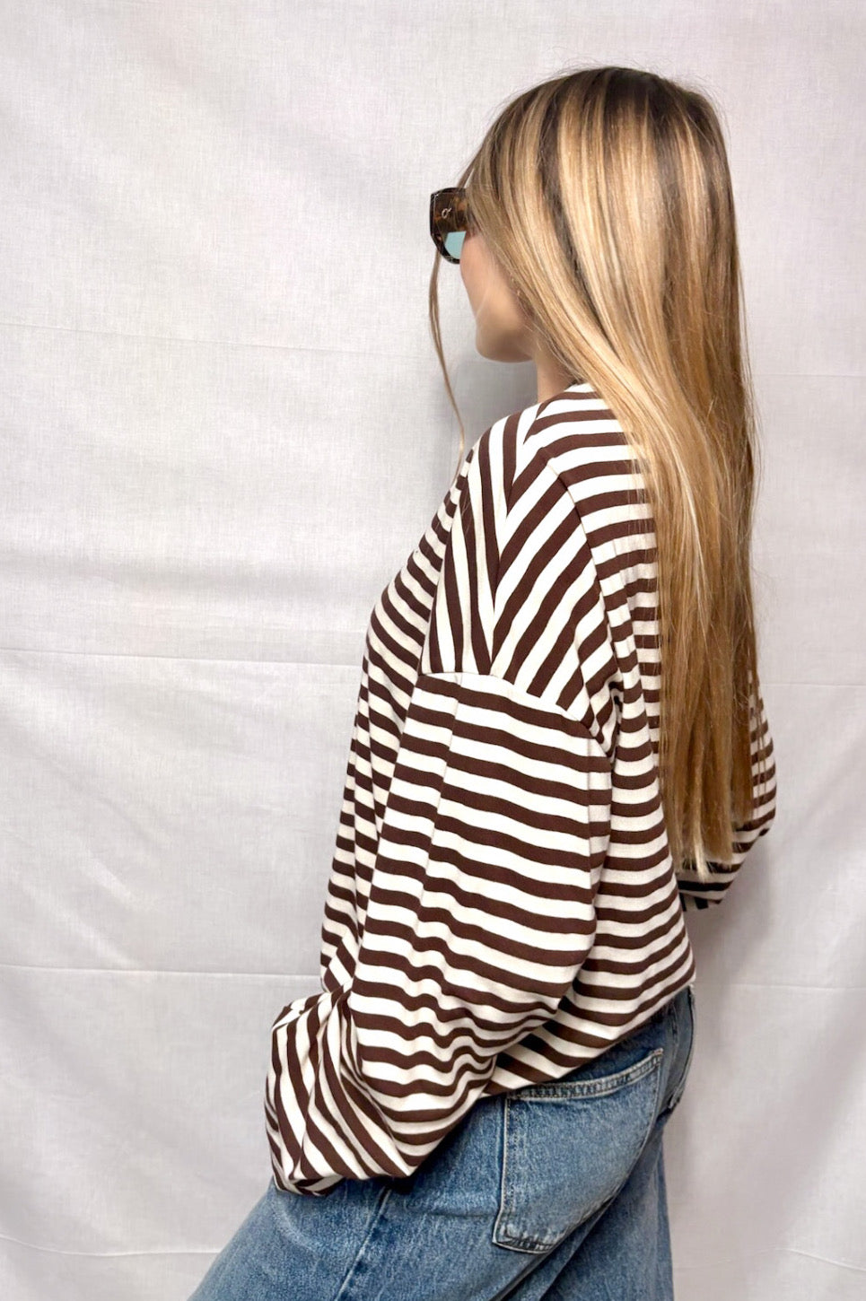 Maglia Righina - white & Brown