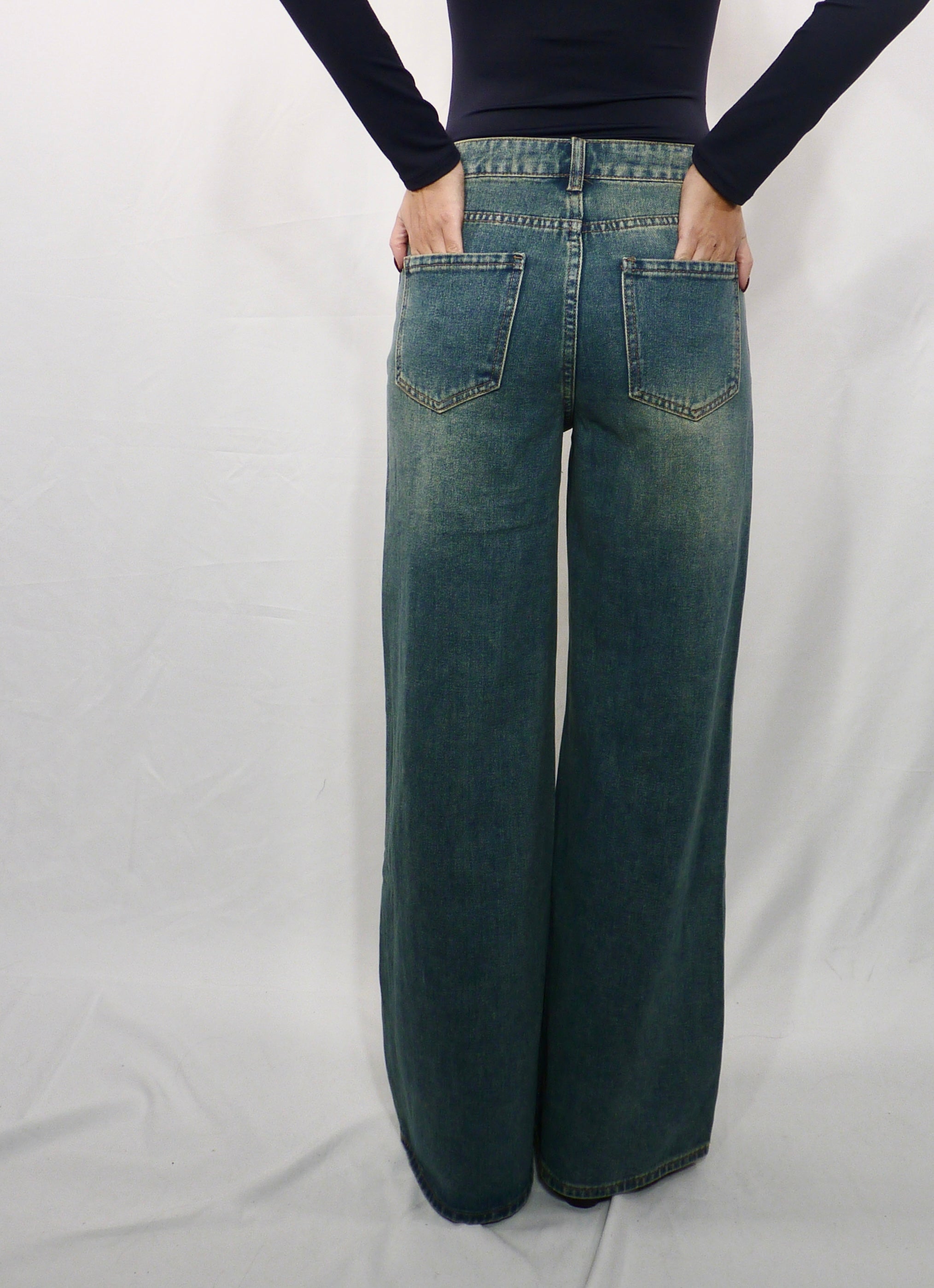 Jeans cross palazzo