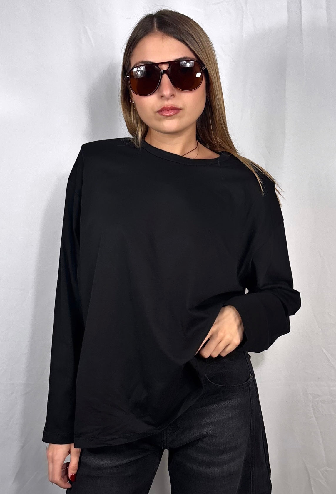 Long Sleeve basic con spalline