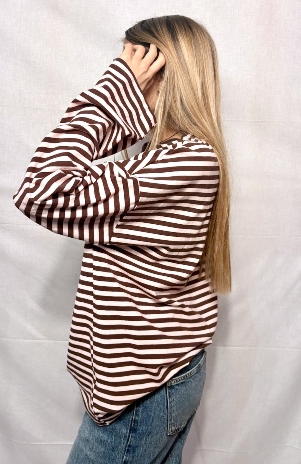 Maglia Righina - Pink & Brown