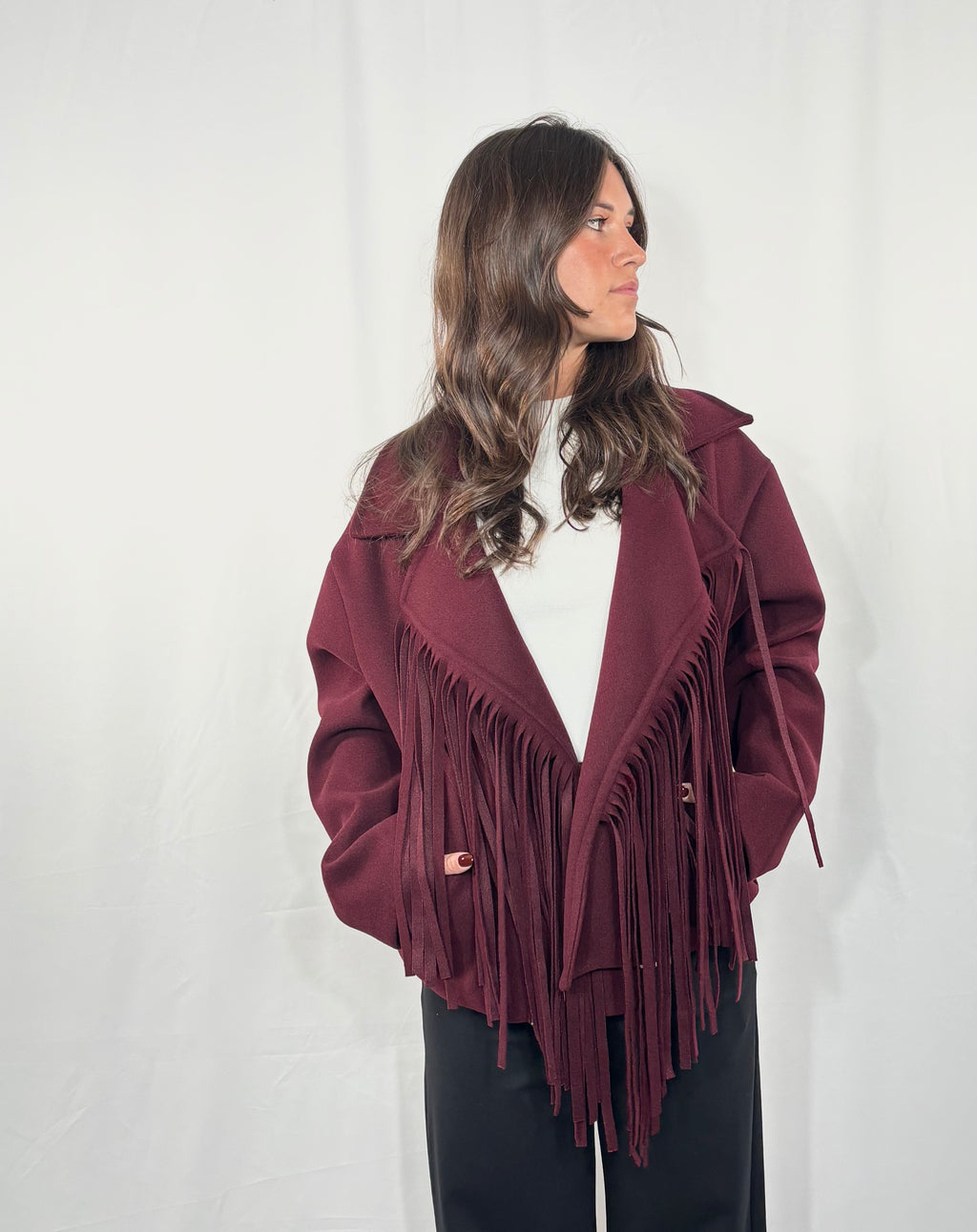 Cappotto corto Downfall Bordeaux